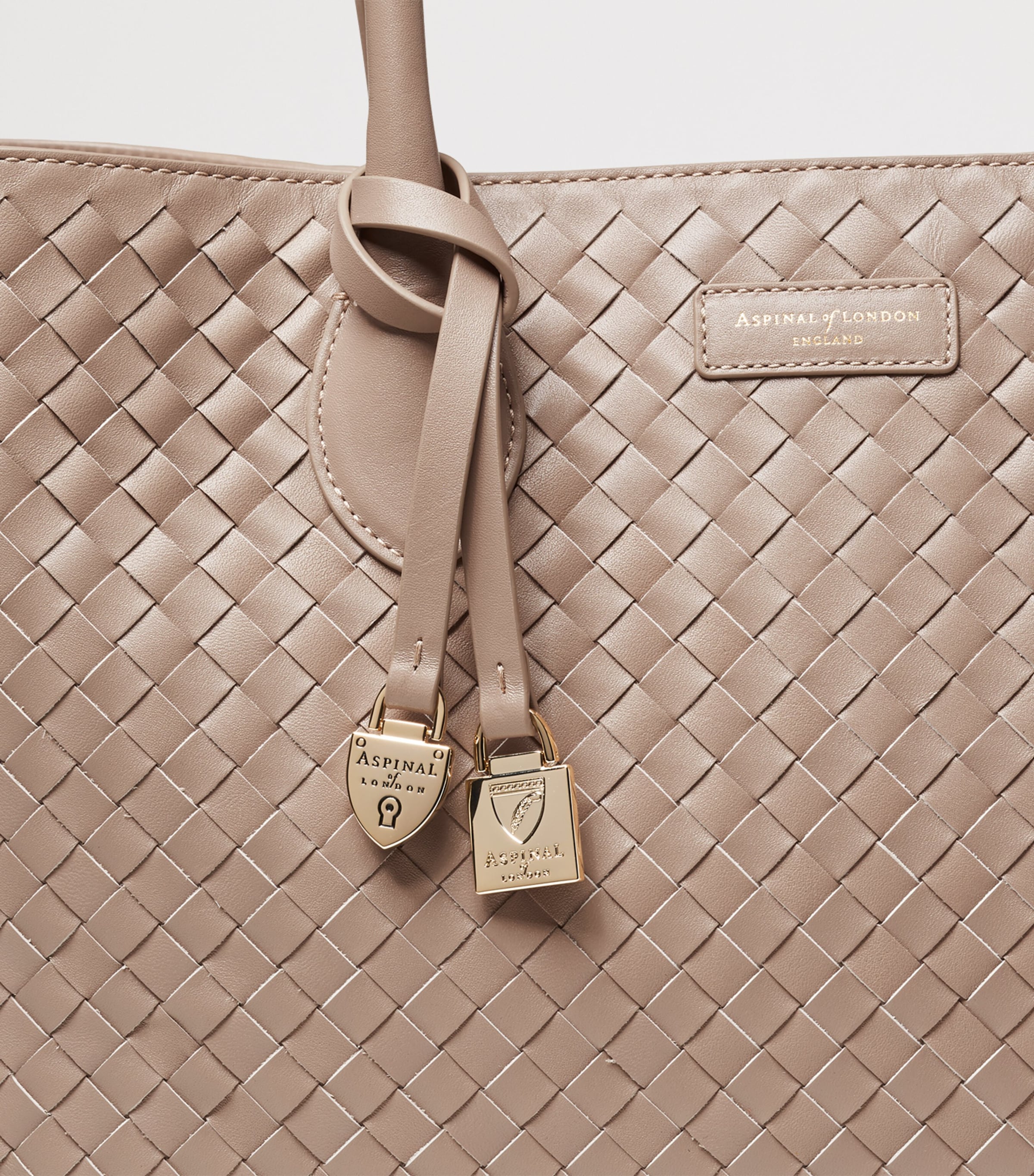 Aspinal Of London Leather London Tote Bag Moleskin Image 5