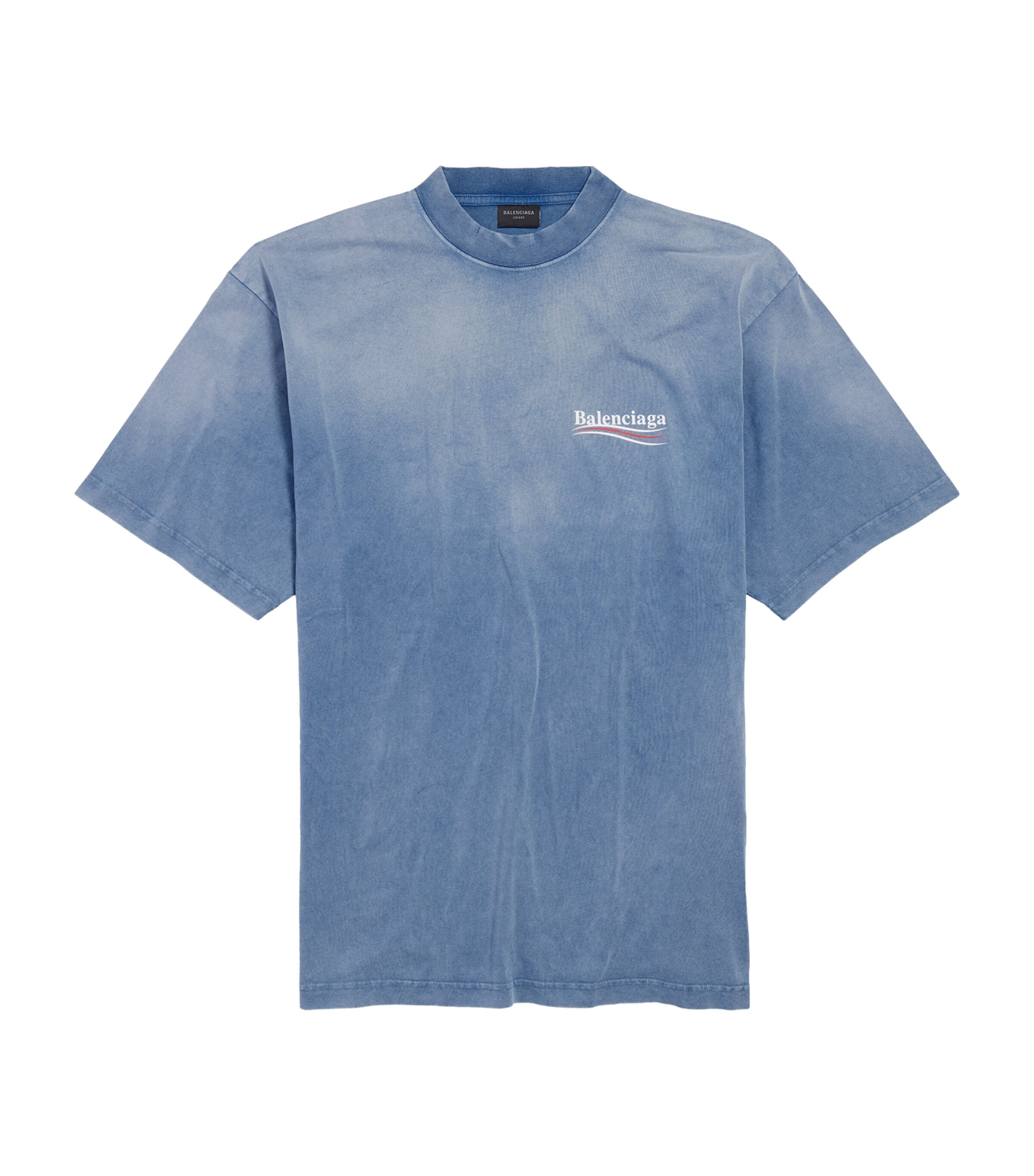 Balenciaga Beige Political Campaign Logo T-Shirt Harrods FI