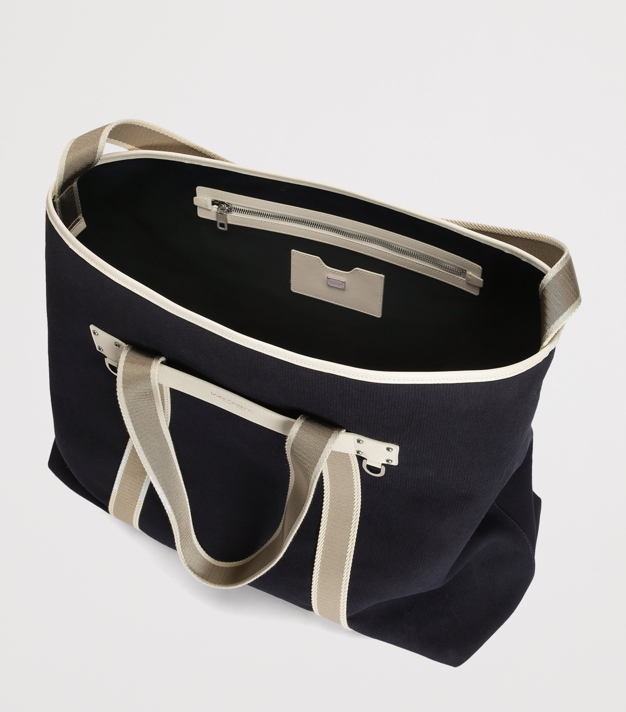 Dolce&Gabbana Cotton-Leather Tote Bag Multicolour Image 4