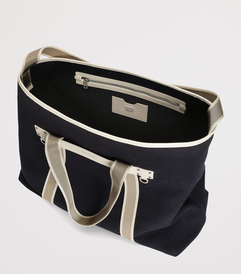 Dolce&Gabbana Cotton-Leather Tote Bag Multicolour Image 4