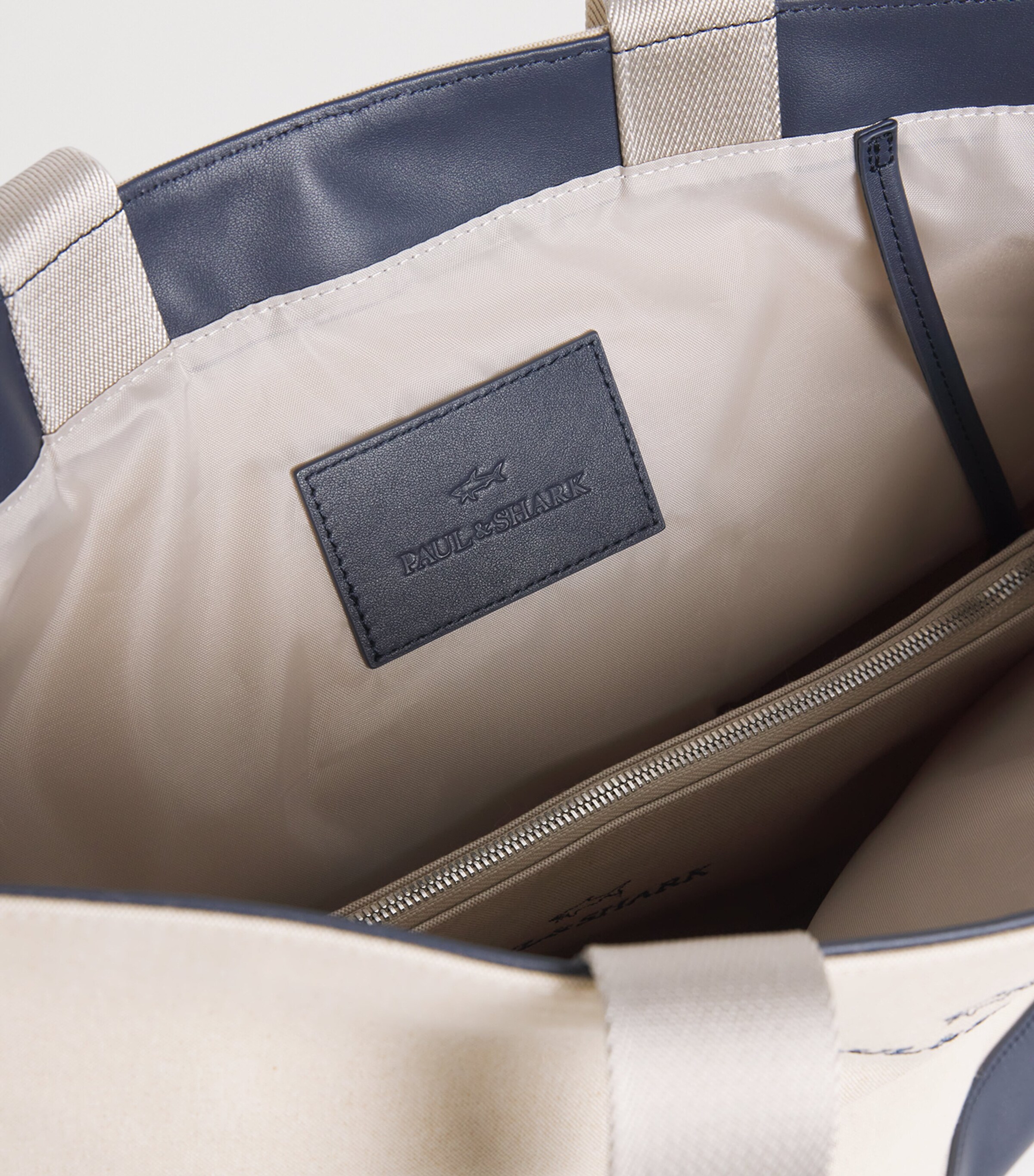 Cotton-Blend Canvas Tote Bag 347 LIGHT BEIGE Image 4