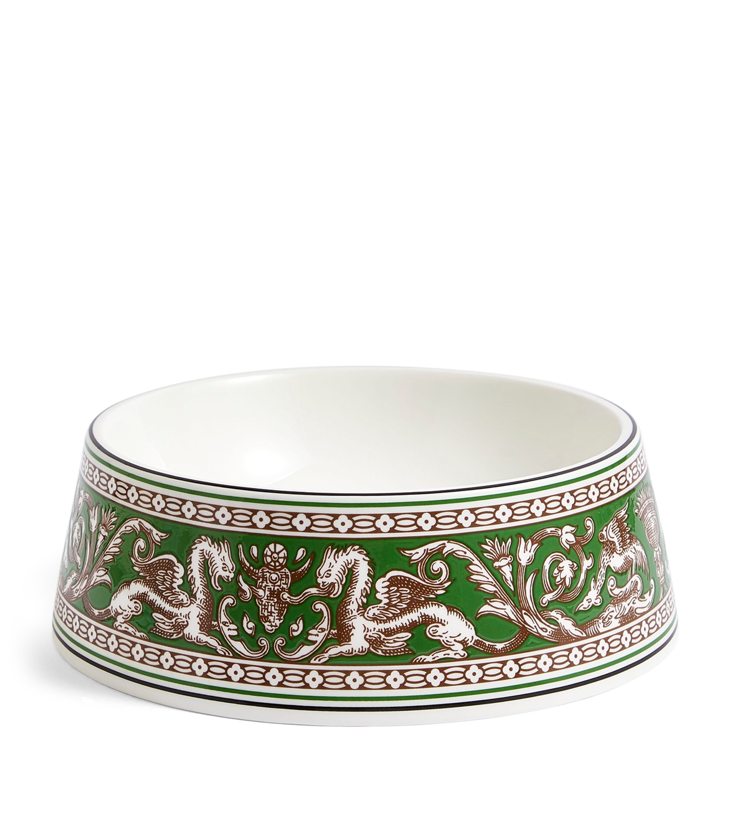 Bone China Florentine Pet Bowl (21cm) GREEN Image 5