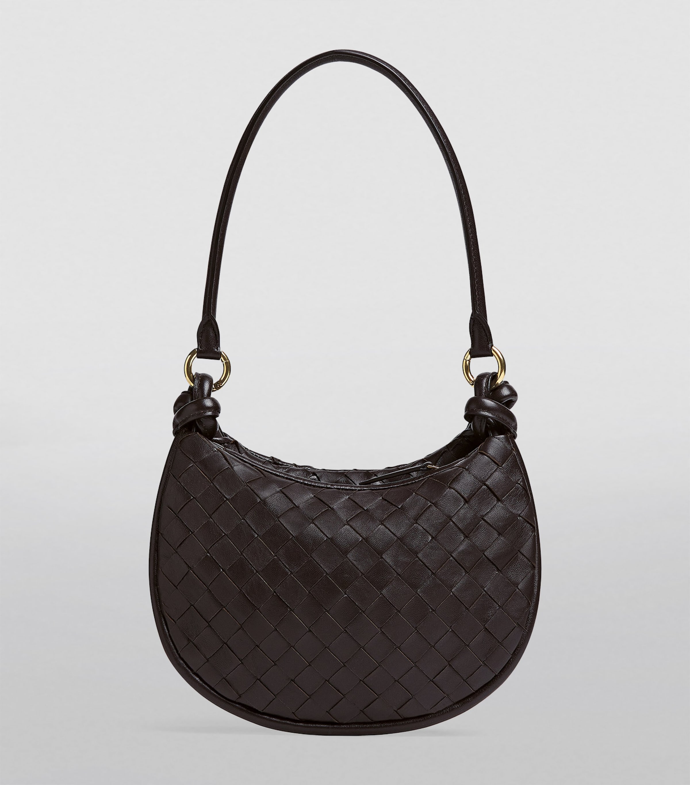 BOTTEGA VENETA SMALL GEMELLI/スモールジェメッリ ショルダー Bottega Veneta Brown Small Leather Gemelli Shoulder Bag