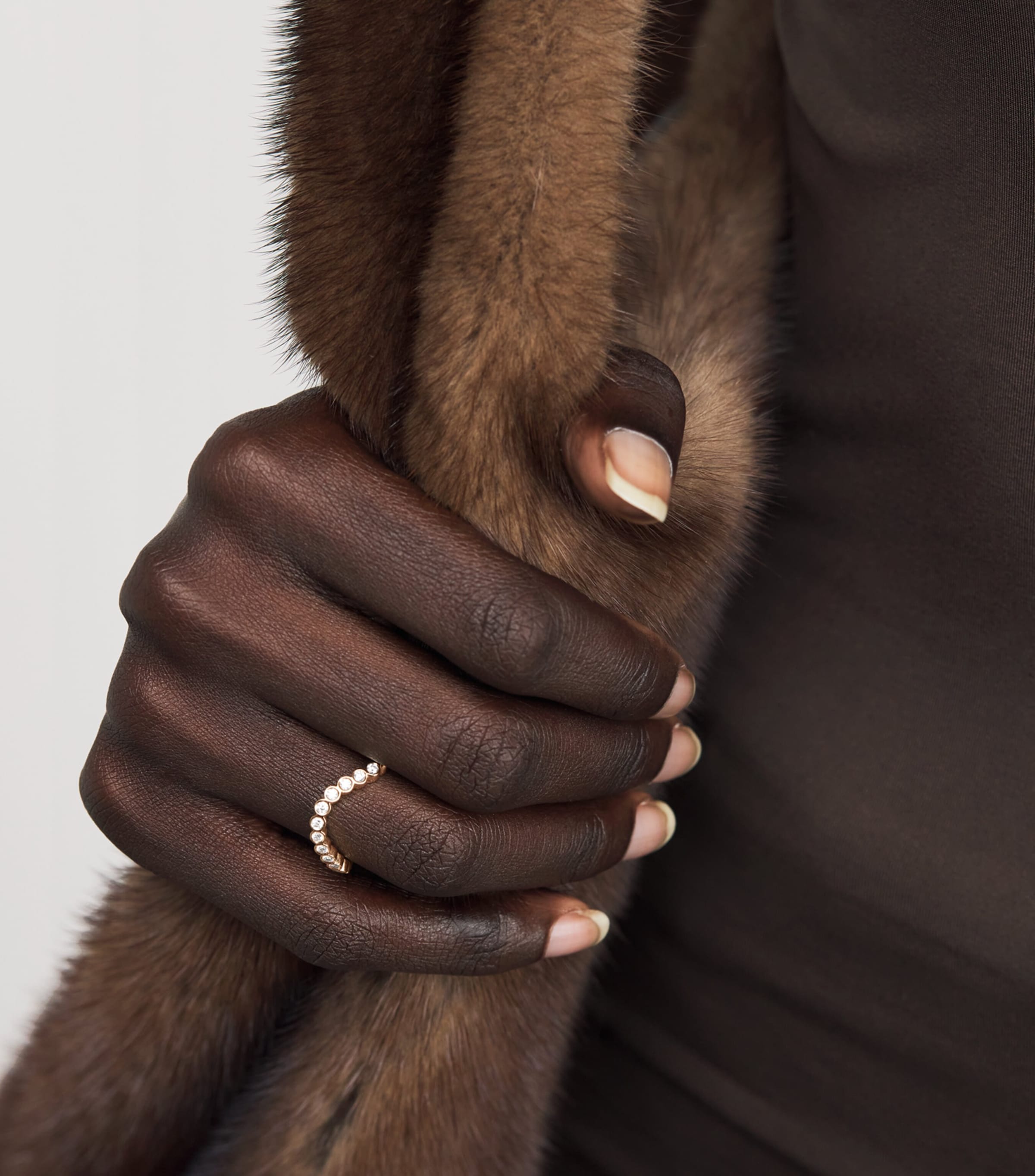 Yellow Gold and Diamond Courant Sky Ring YELLOW GOLD Image 2