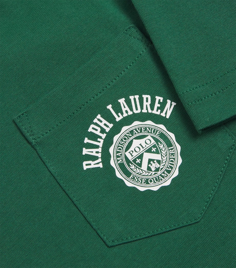 Cotton Logo T-Shirt (2-7 Years) GREEN Image 3