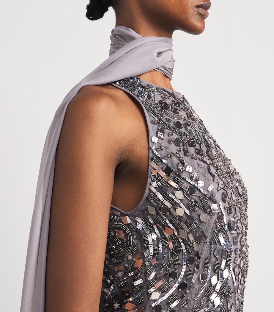 Chiffon Scarf 173802 GULL Image 2