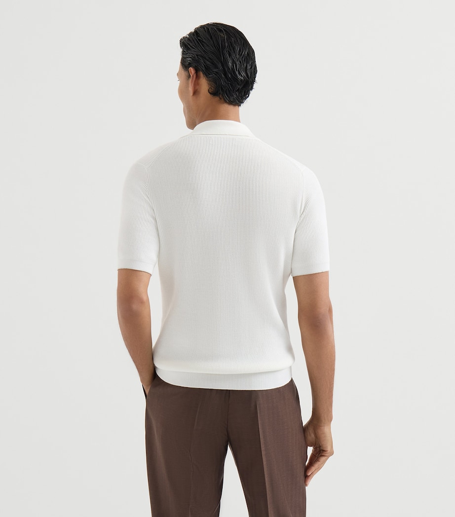 Brunello Cucinelli Mens M29400005CO312 POLO SWEATER . Image 5