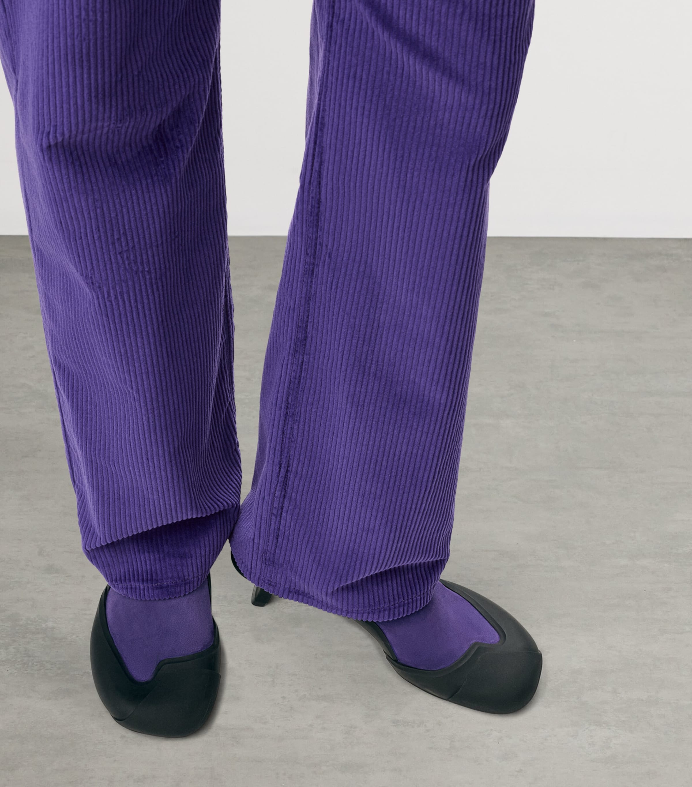 LOEWE Leather Dive Slingback Mules 45  Deep Purple/black Image 2