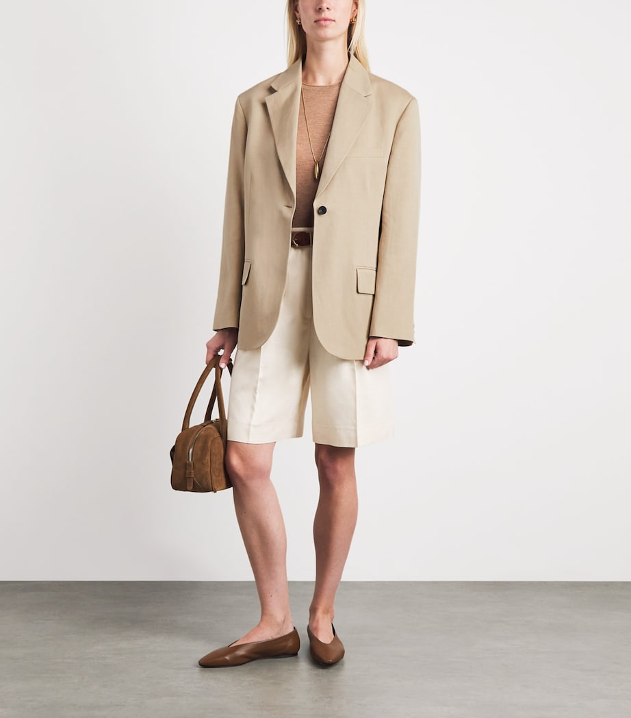 ME+EM Womens Oversized Icon Blazer Warm Stone Image 2