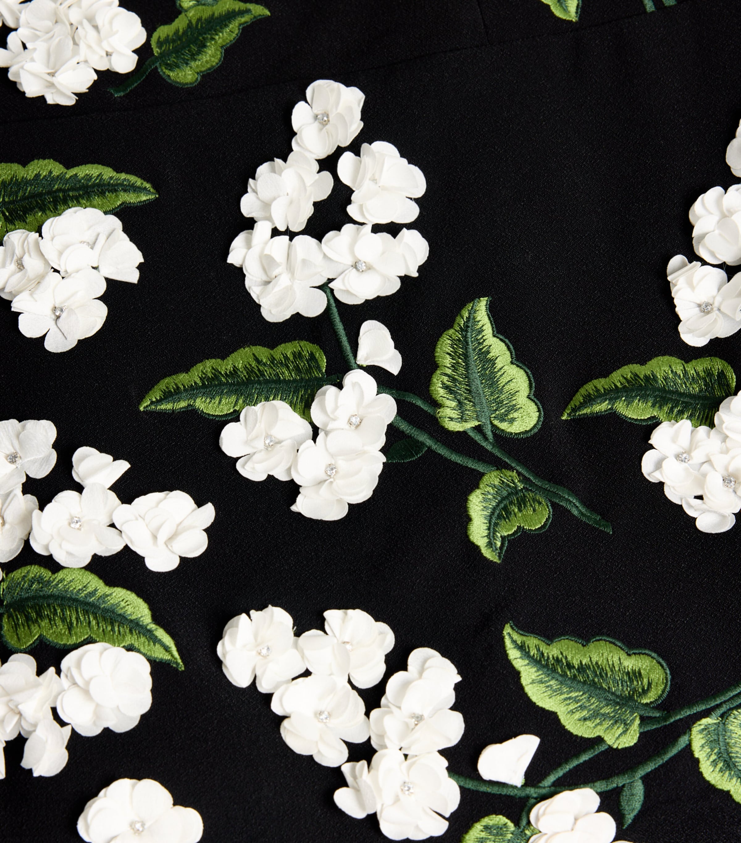 Embellished Velia Mini Gown G980 BLACK/OFF WHITE Image 2