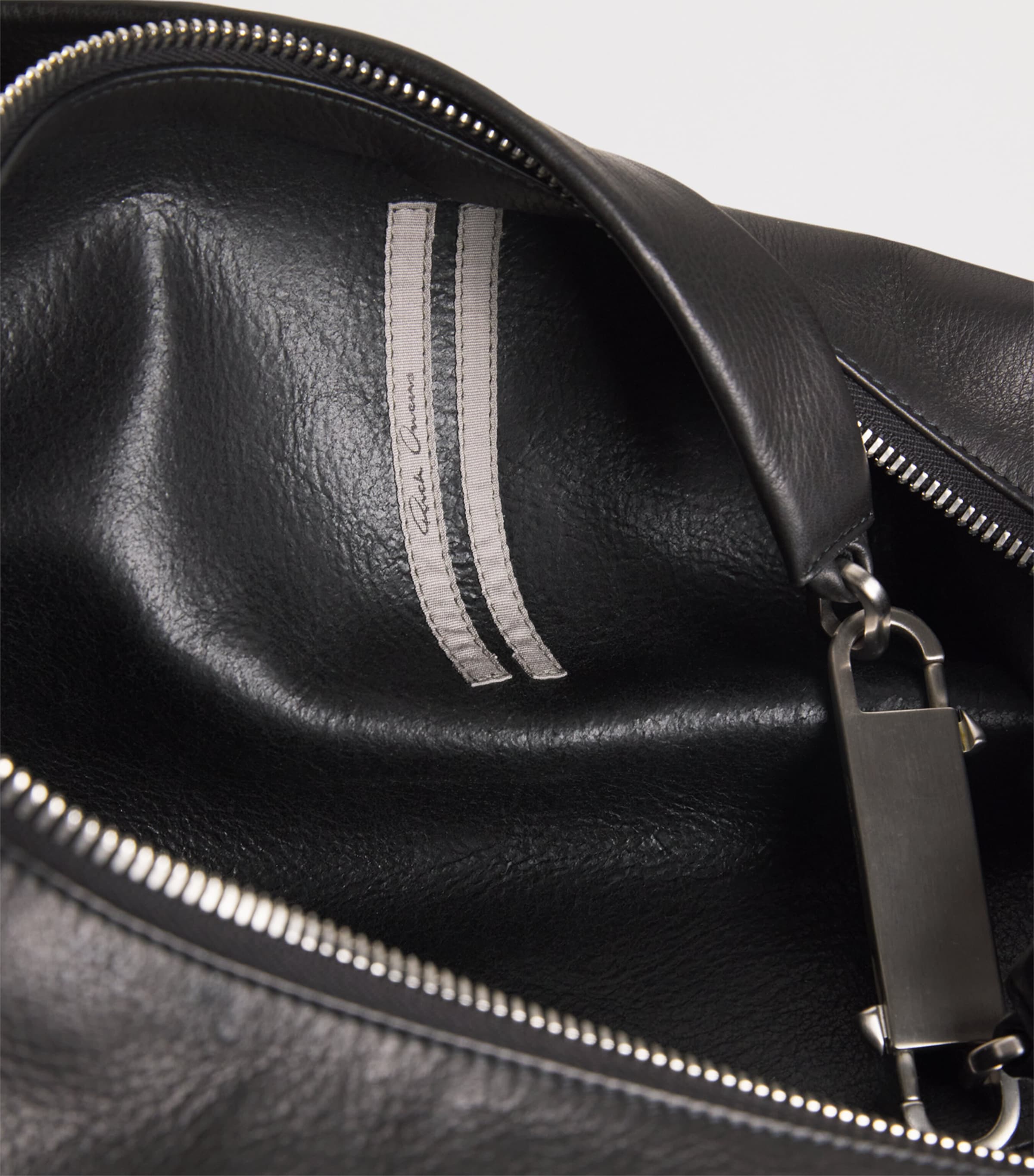 Rick Owens Leather Gemini Messenger Bag Black Image 5