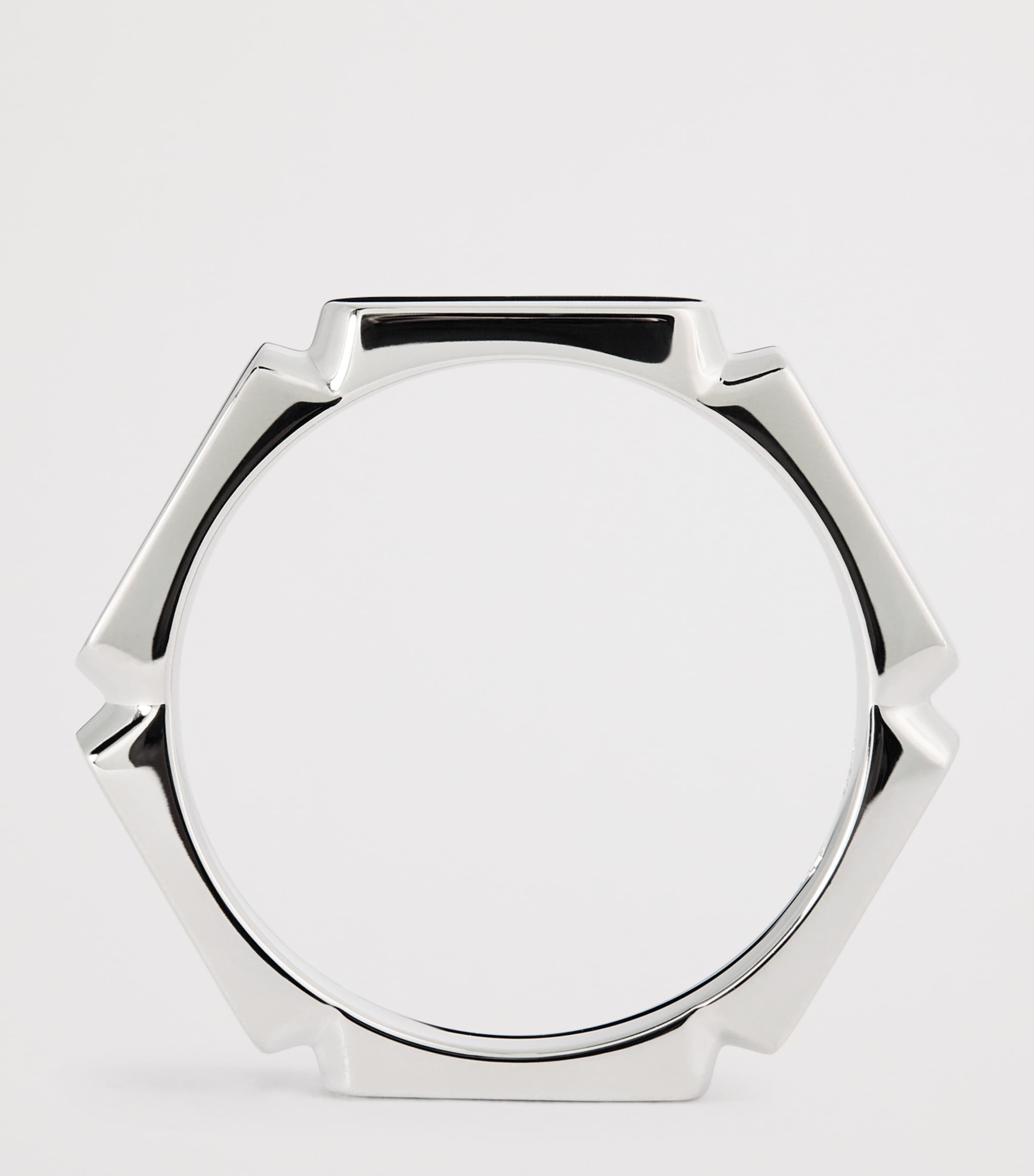 Sterling Silver Slim Umi Band Ring SILVER Image 3