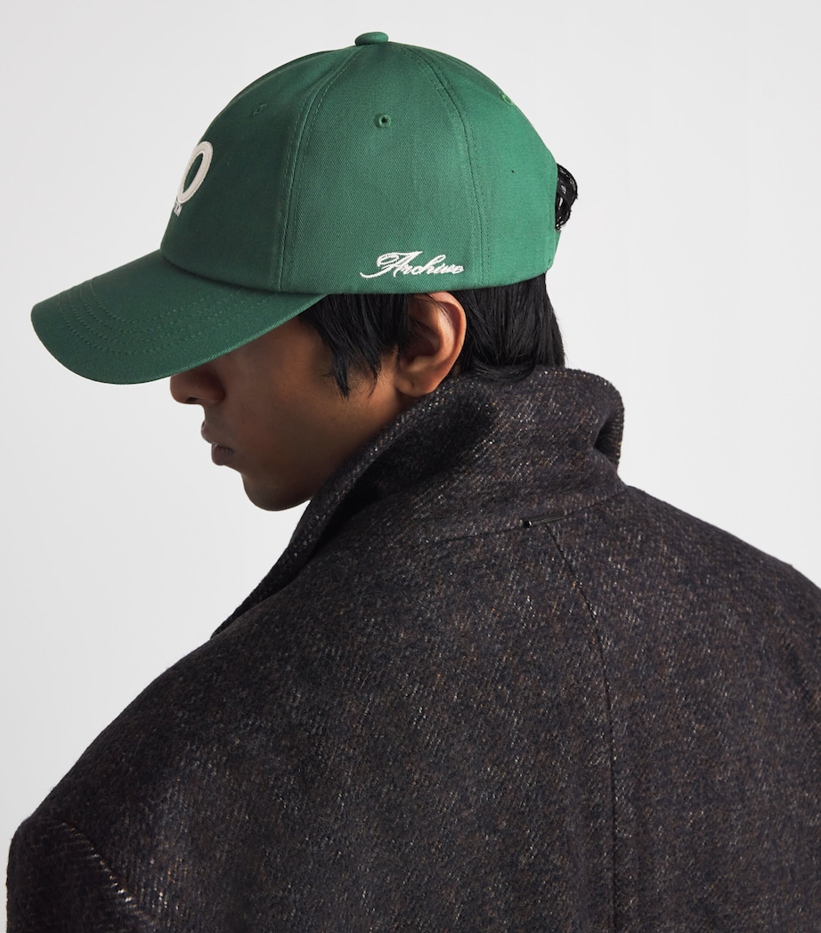 System Cotton Embroidered Logo Cap Green Image 4