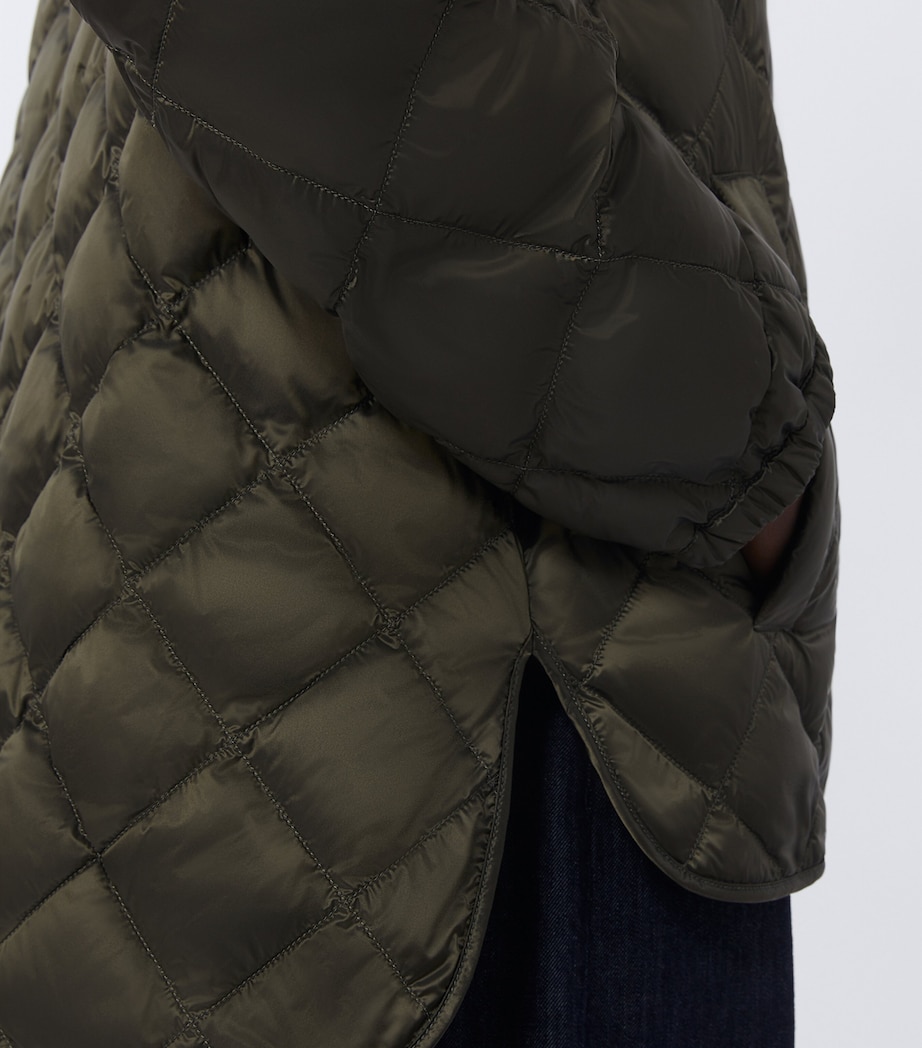 Down Diamond-Quilted Jacket DARK GREEN Image 5