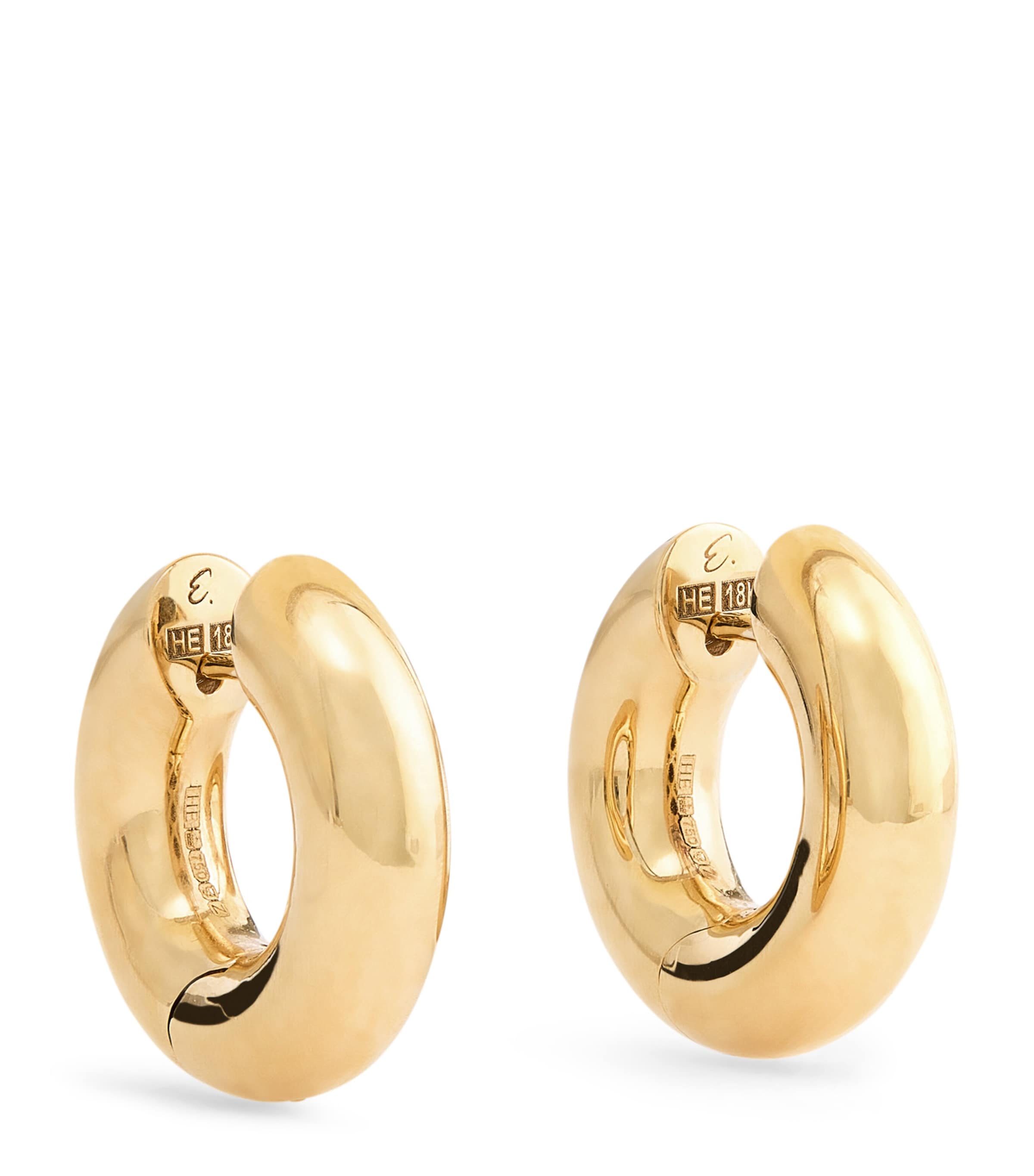 Engelbert Yellow Gold Absolute Creoles Hoop Earrings