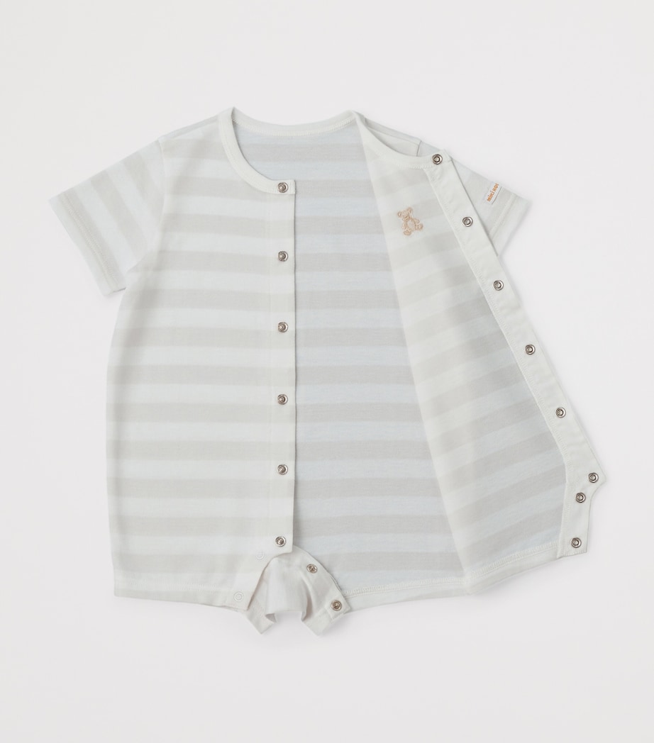 Miki House Cotton Stripe Bodysuit (One Size) Image 2
