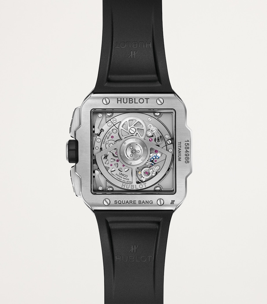 Titanium and Ceramic Square Bang Unico Watch 42mm BLACK Image 2