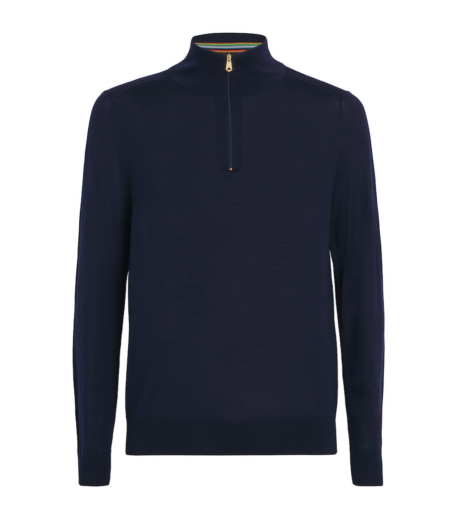 Merino Half-Zip Sweater 49_VERY DARK NAVY Image 1