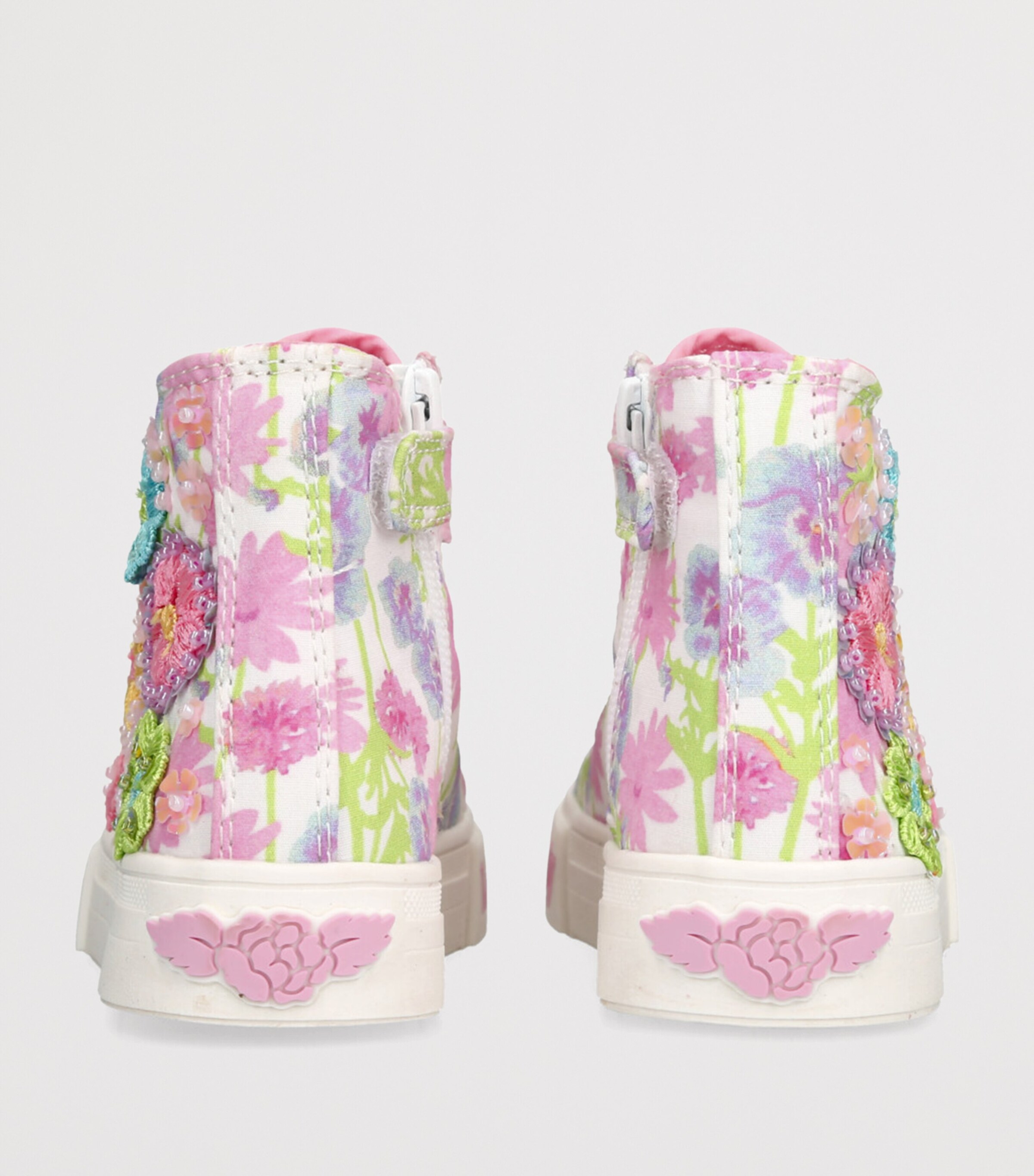 Lelli Kelly Eloise High-Top Sneakers Pink Comb Image 2