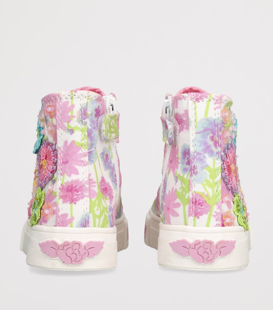 Lelli Kelly Eloise High-Top Sneakers Pink Comb Image 2