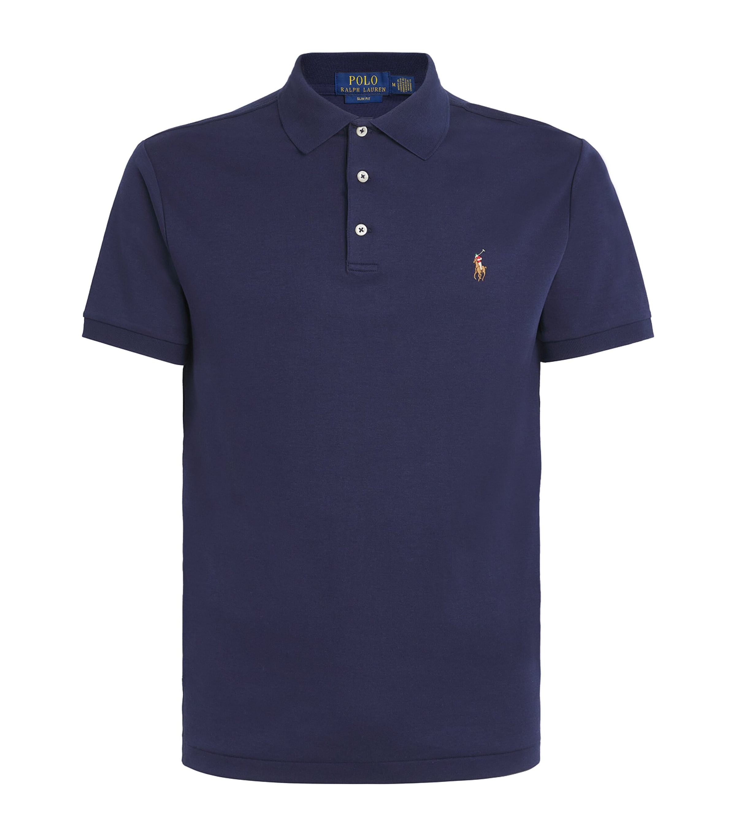 Cotton Slim-Fit Polo Shirt FRENCH NAVY Image 1