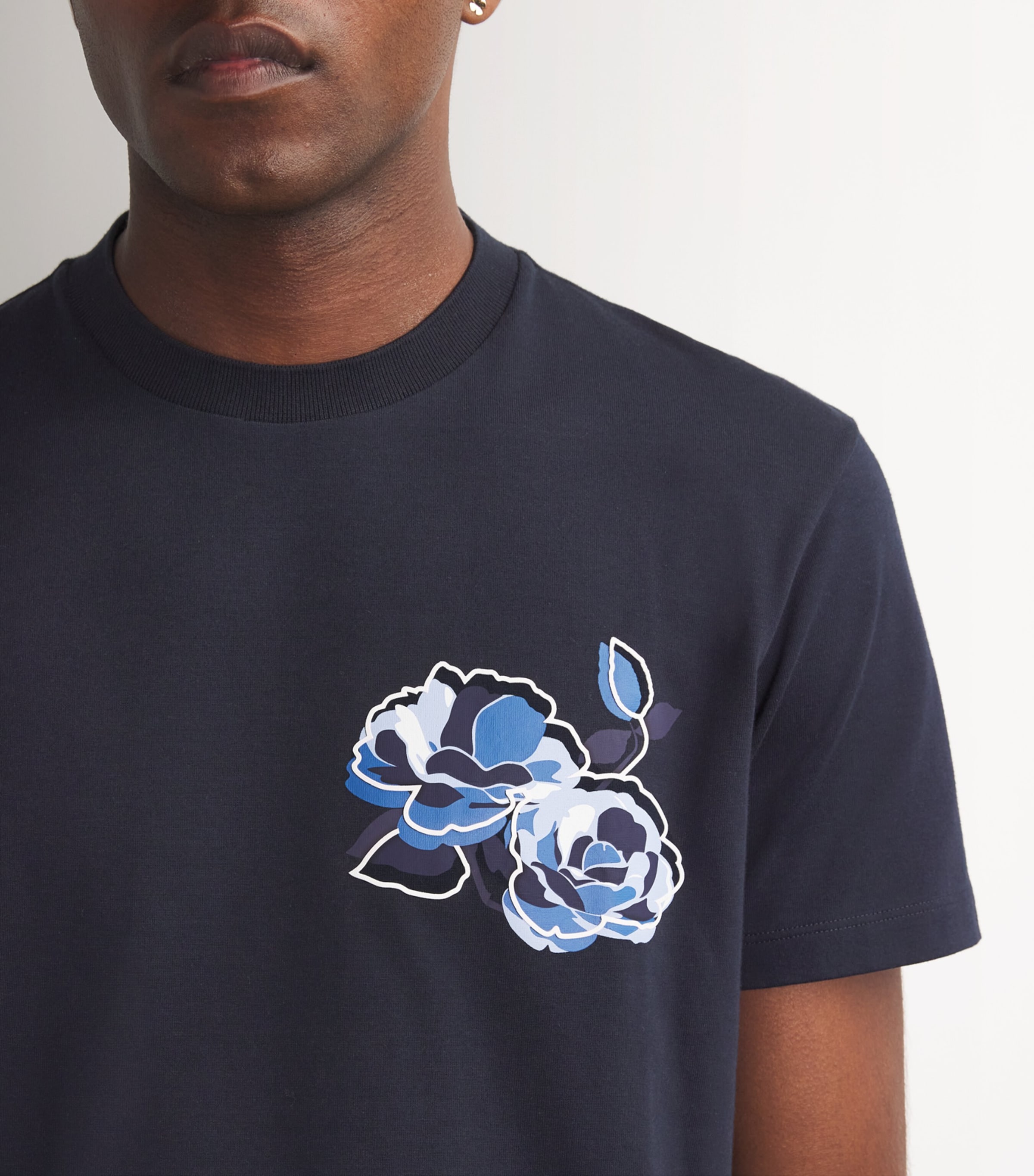 Thom Browne Cotton Rose Print T-Shirt | Harrods HK