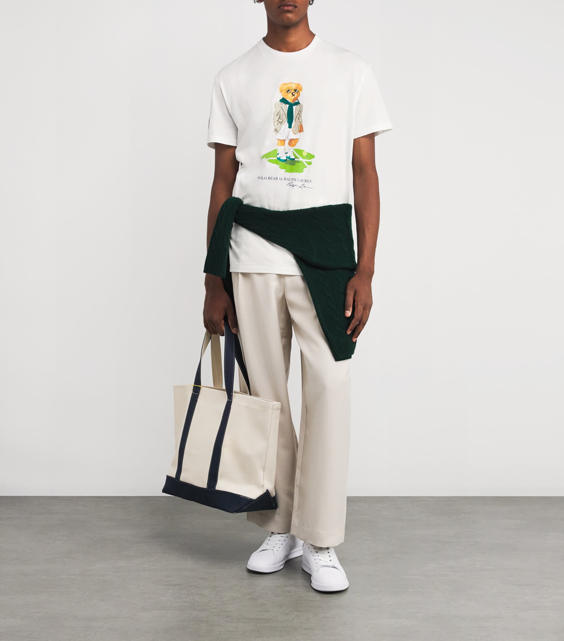 RLX Ralph Laurenx Wimbledon☆コットン ベア T-シャツ RLX Ralph Lauren x Wimbledon Cotton Bear T-Shirt | Harrods US
