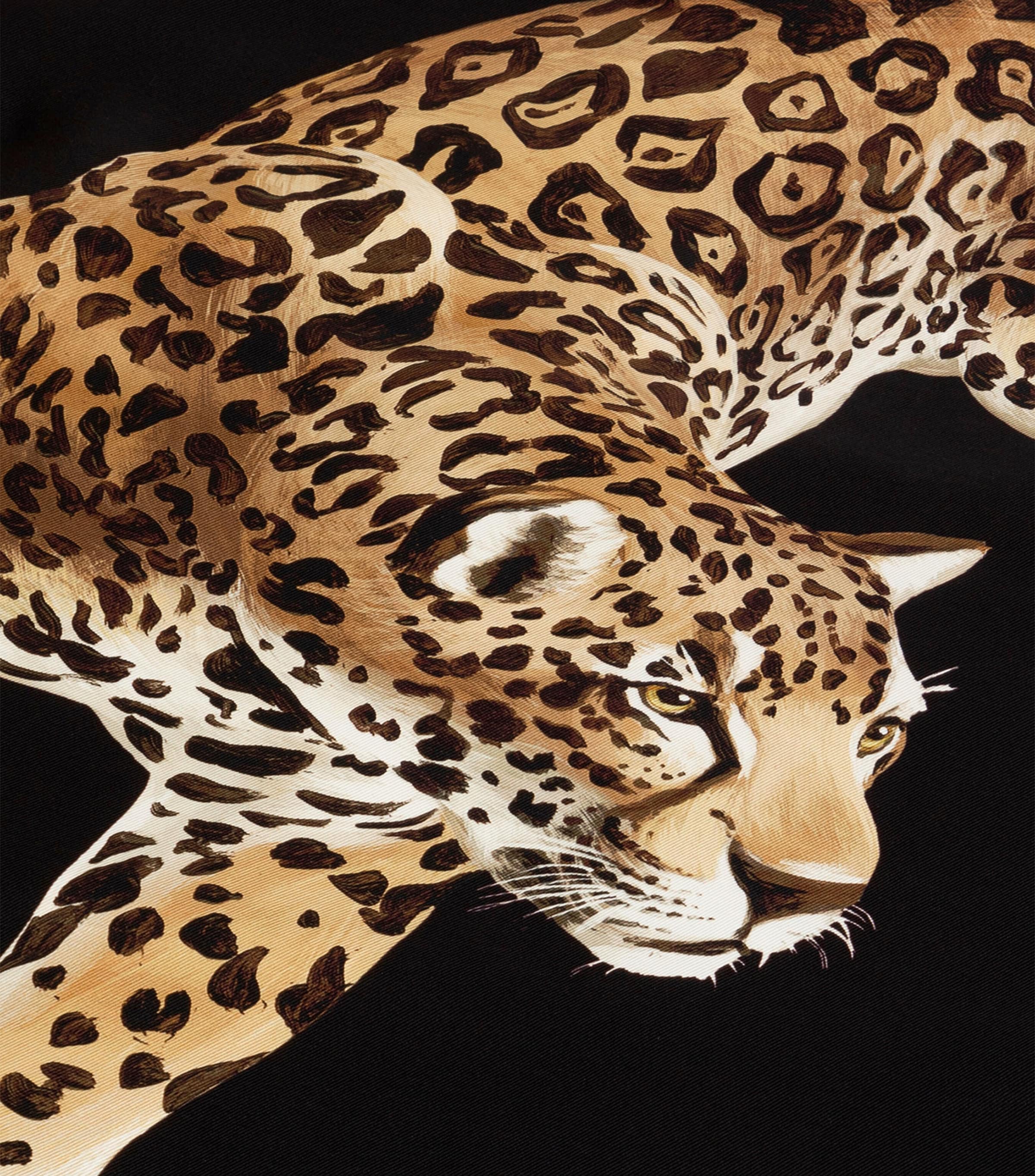 Silk Leopard Quilted Throw (140cm x 180cm) UL013 LEOPARDI3 F DO Image 2