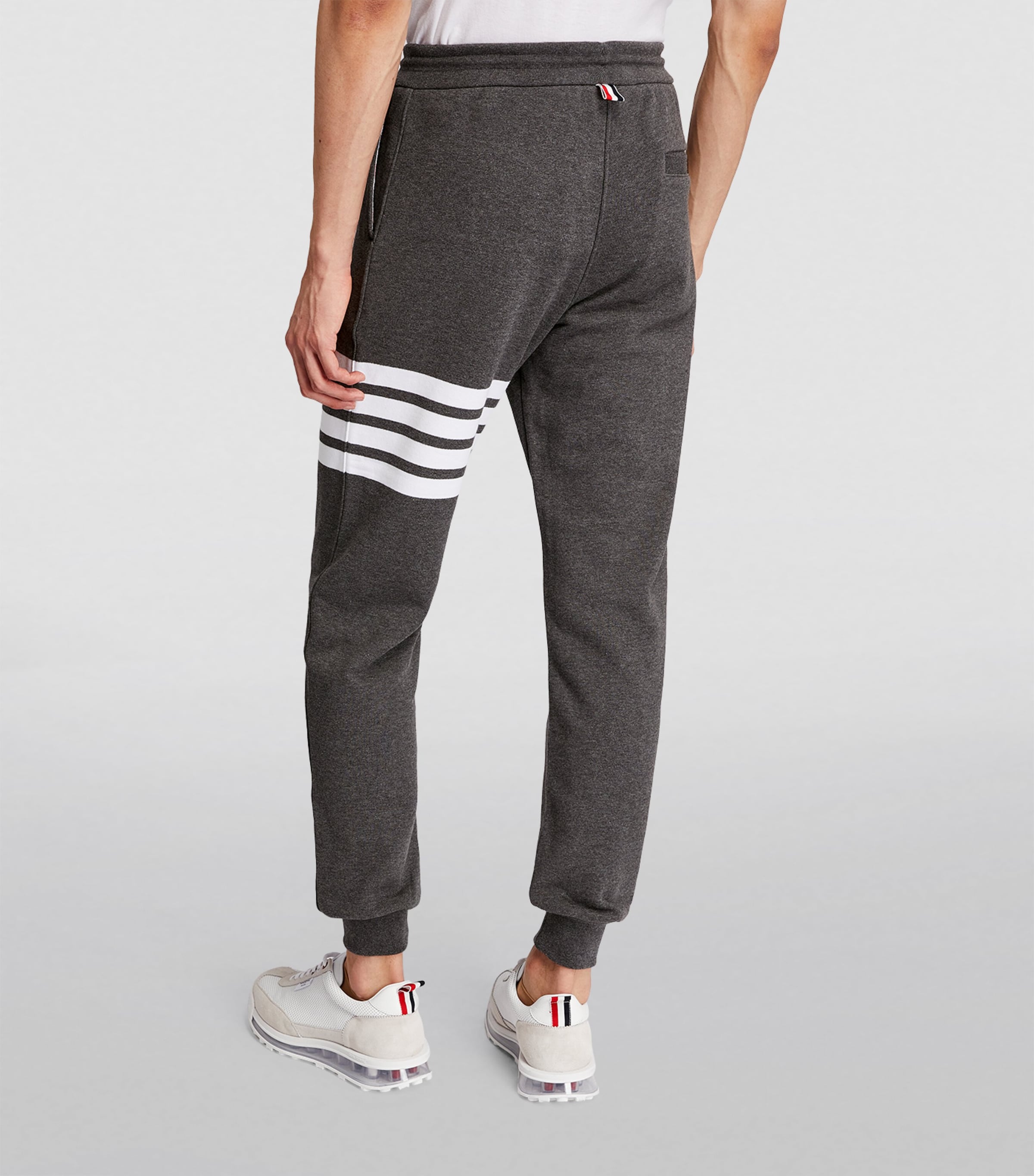 Four-Stripe Sweatpants DARK GREY Image 4