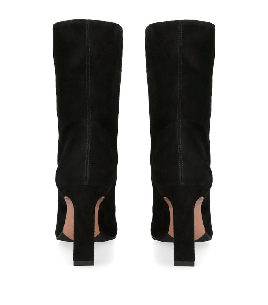 Aquazzura Suede Manzoni Boots 85 Black Image 2