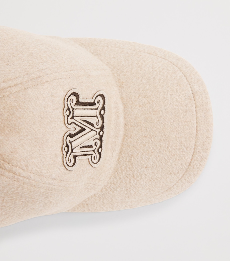 Camel Fur Monogram Baseball Cap BEIGE Image 4