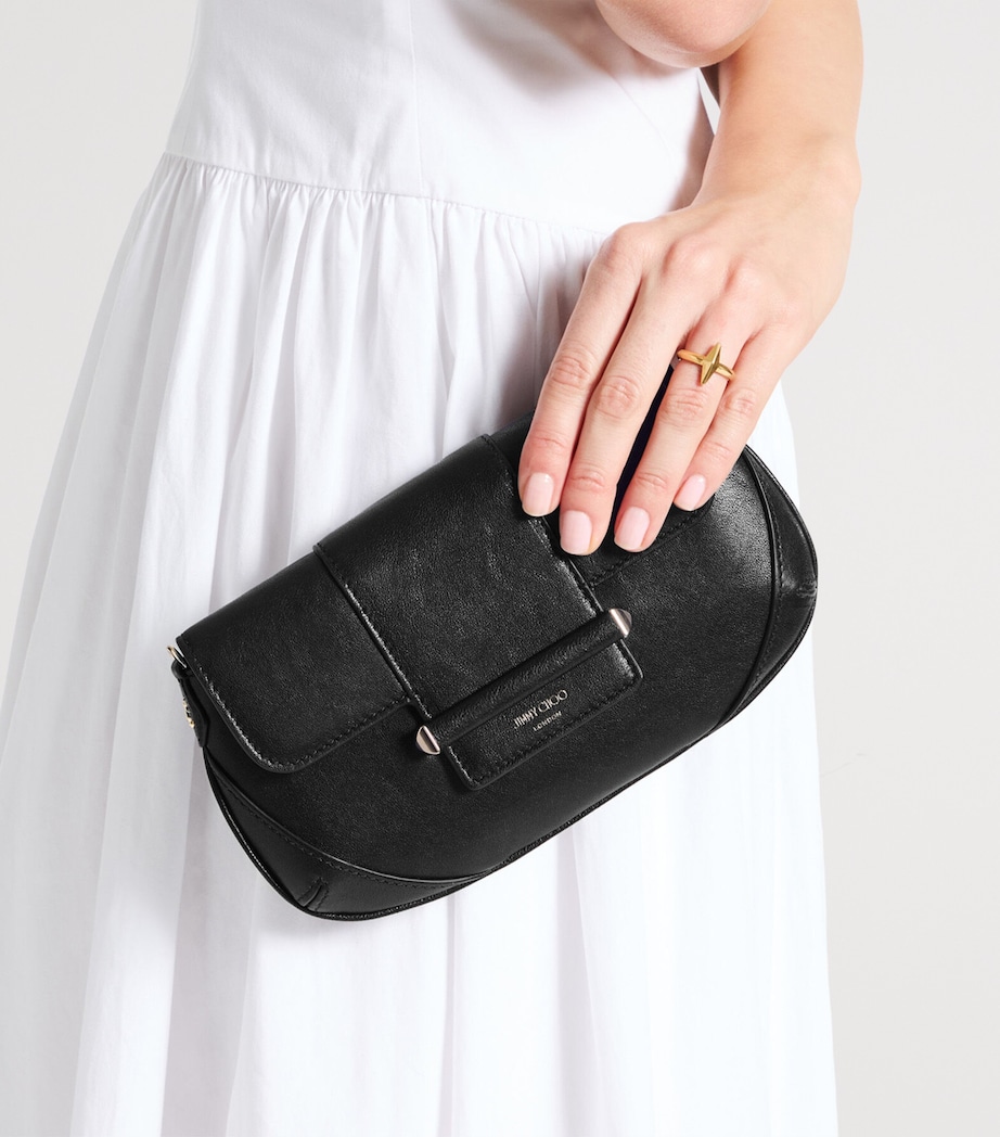 Jimmy Choo Bar Mini Chain Wallet Black/shiny Gold Image 2