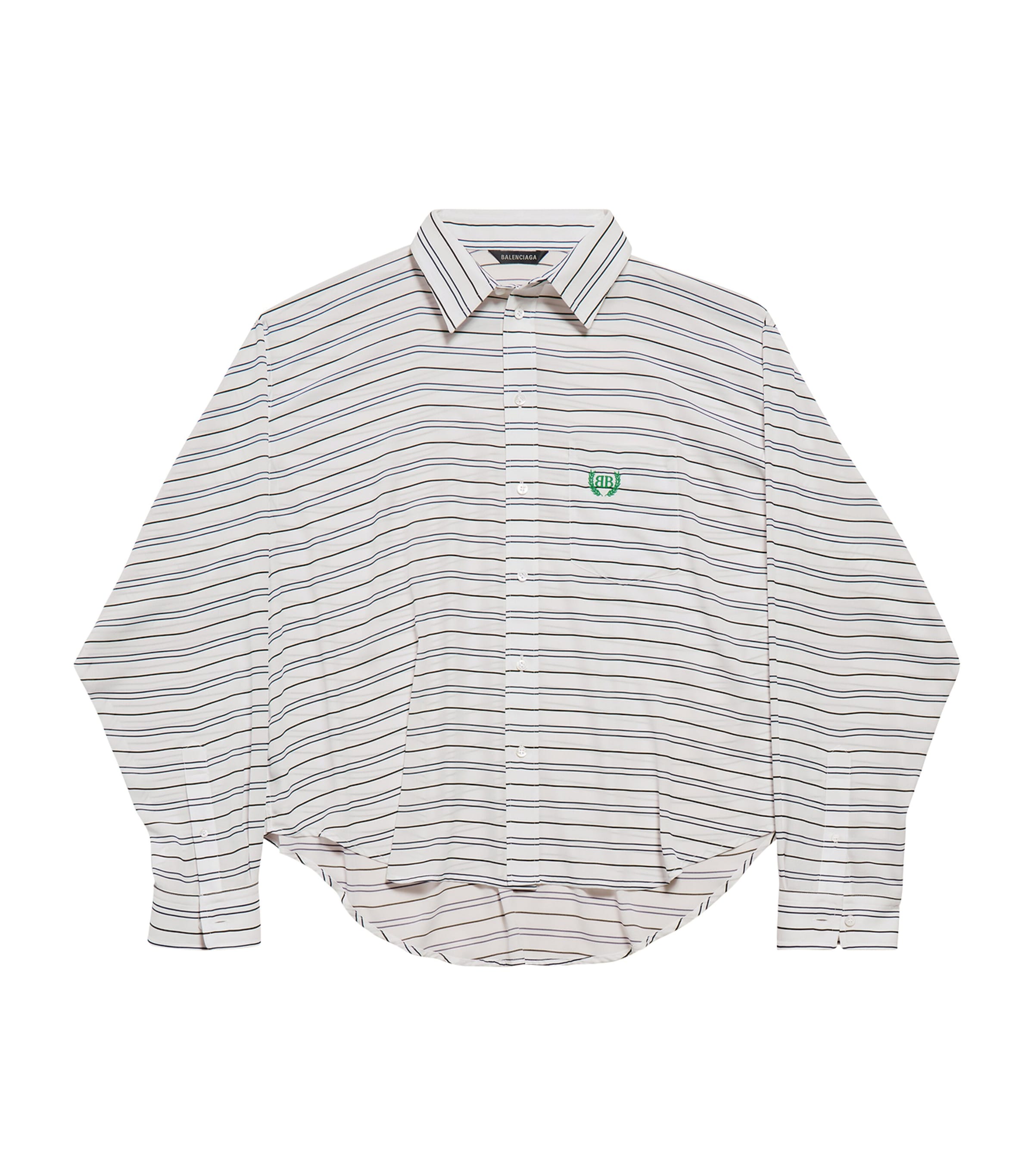Balenciaga Stripe Shirt In Animal Print