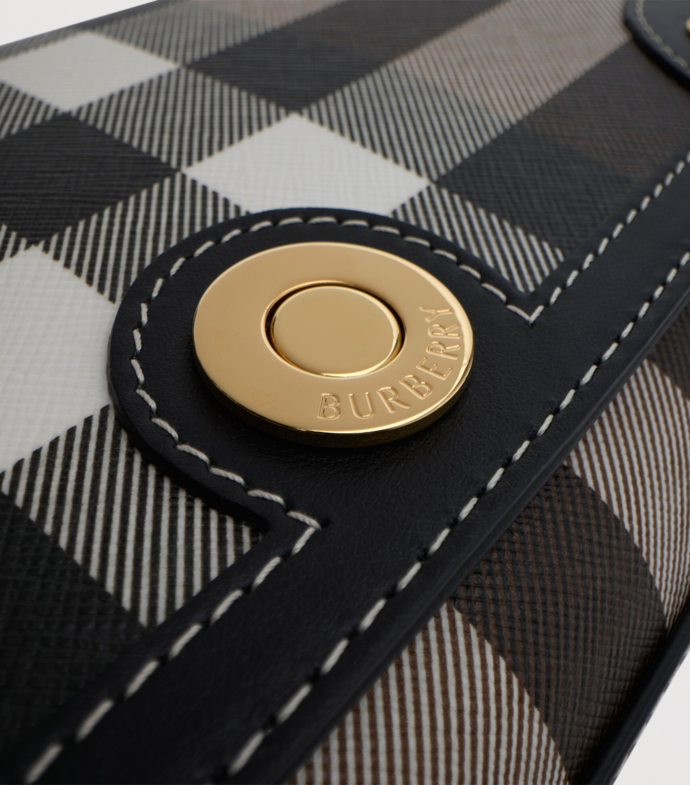 Check Top-Handle Bag DARK BIRCH BROWN Image 7