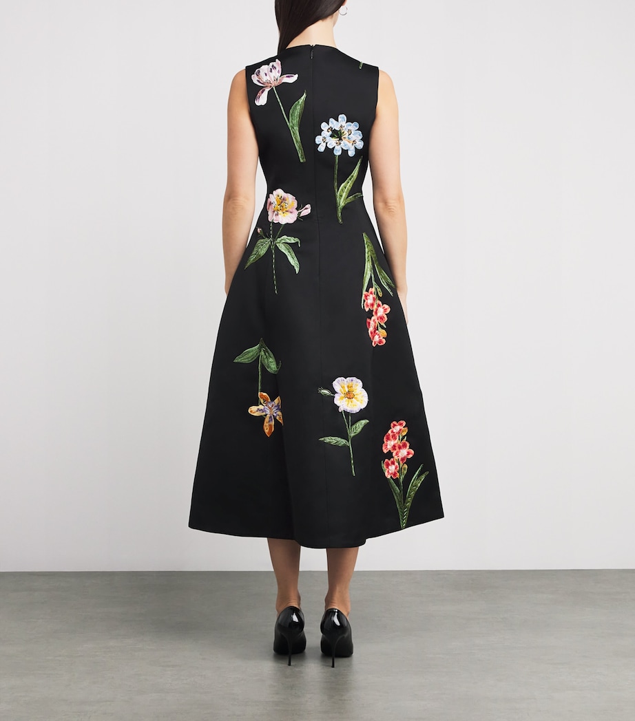 Embellished Cleo Midi Dress BOTNCL PRNT IN EBONY Image 3