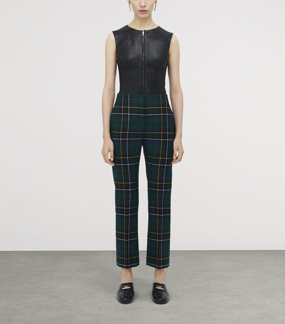 Wool Tartan Tailored Trousers 4348 Image 2