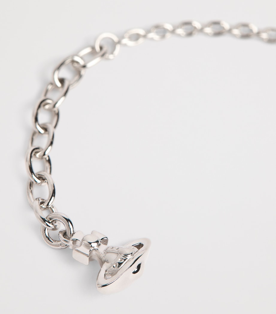 Crystal-Embellished Ofelia Bracelet P102 PLTNM/WHT Image 4