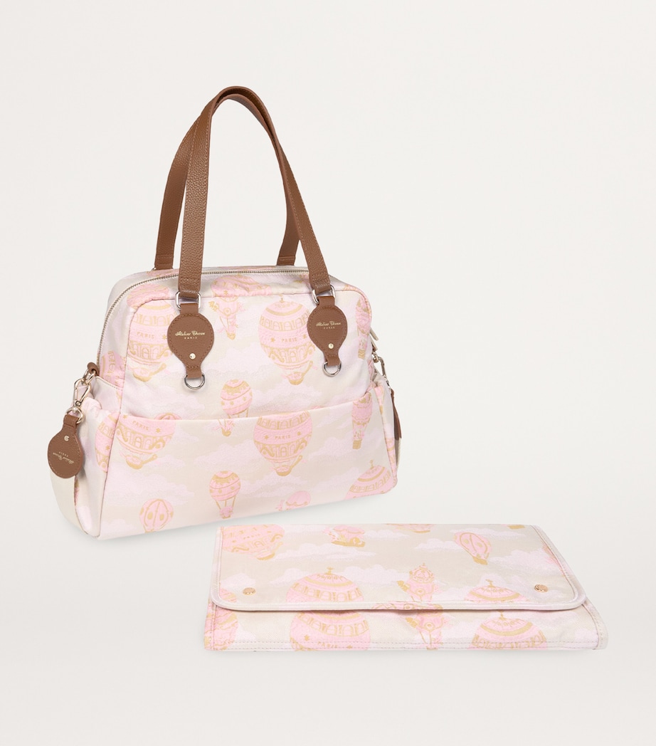 Changing Bag and Mat Set PINK HOT AIR BALLOON Image 3