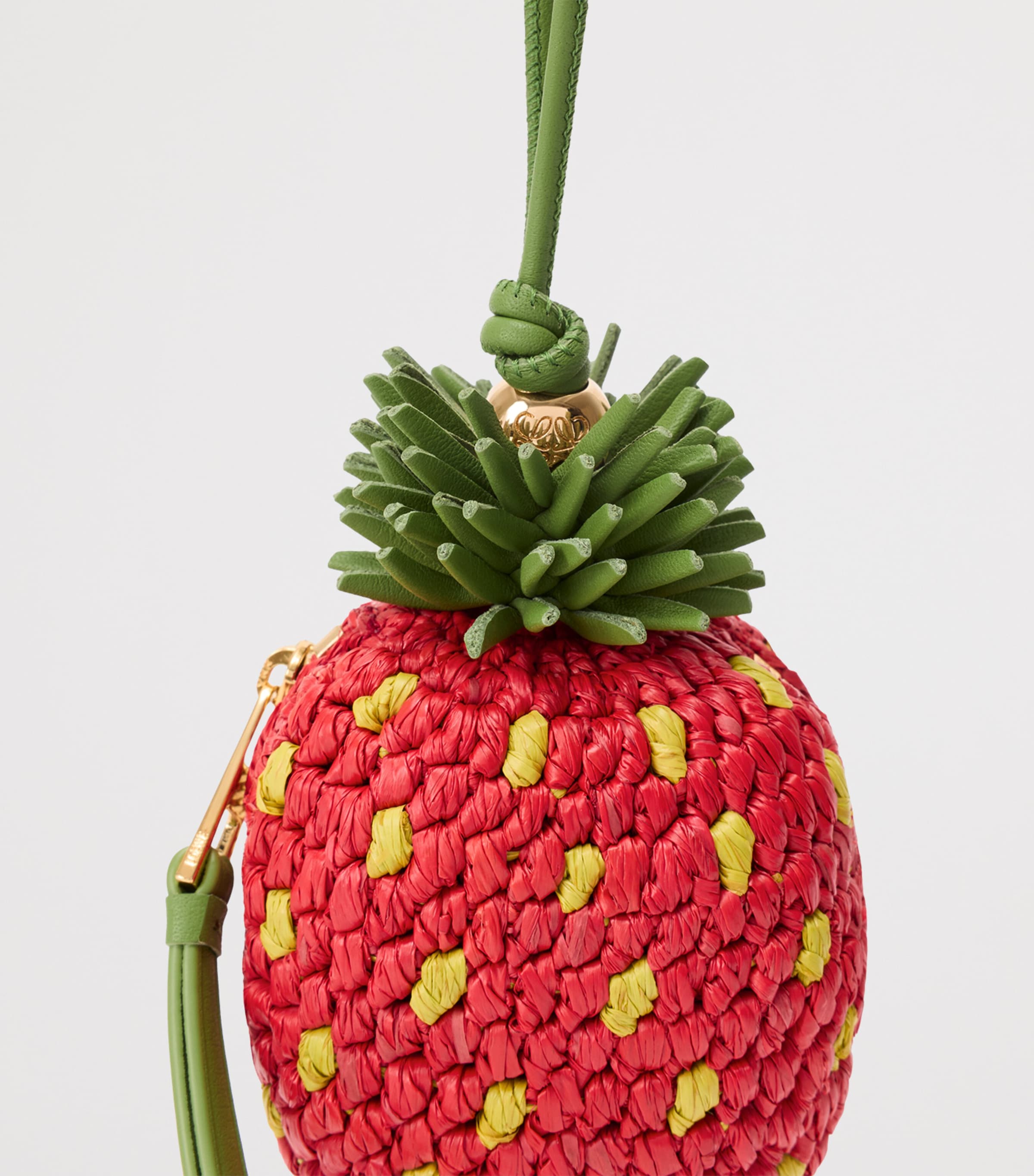 ★(LV！)パラサイト 16ミリ珠 ビーズC(SA) LOEWE Red x Paula's Ibiza Strawberry Coin Purse | Harrods US