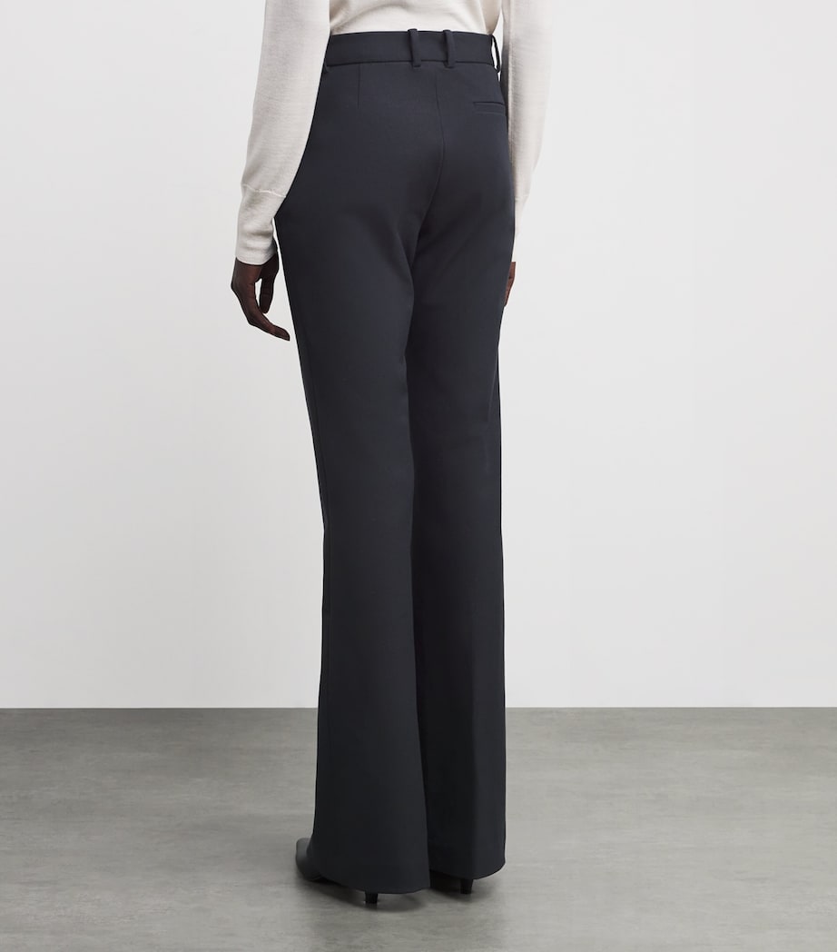 Stretch-Gabardine Tafira Trousers SMOKE Image 4