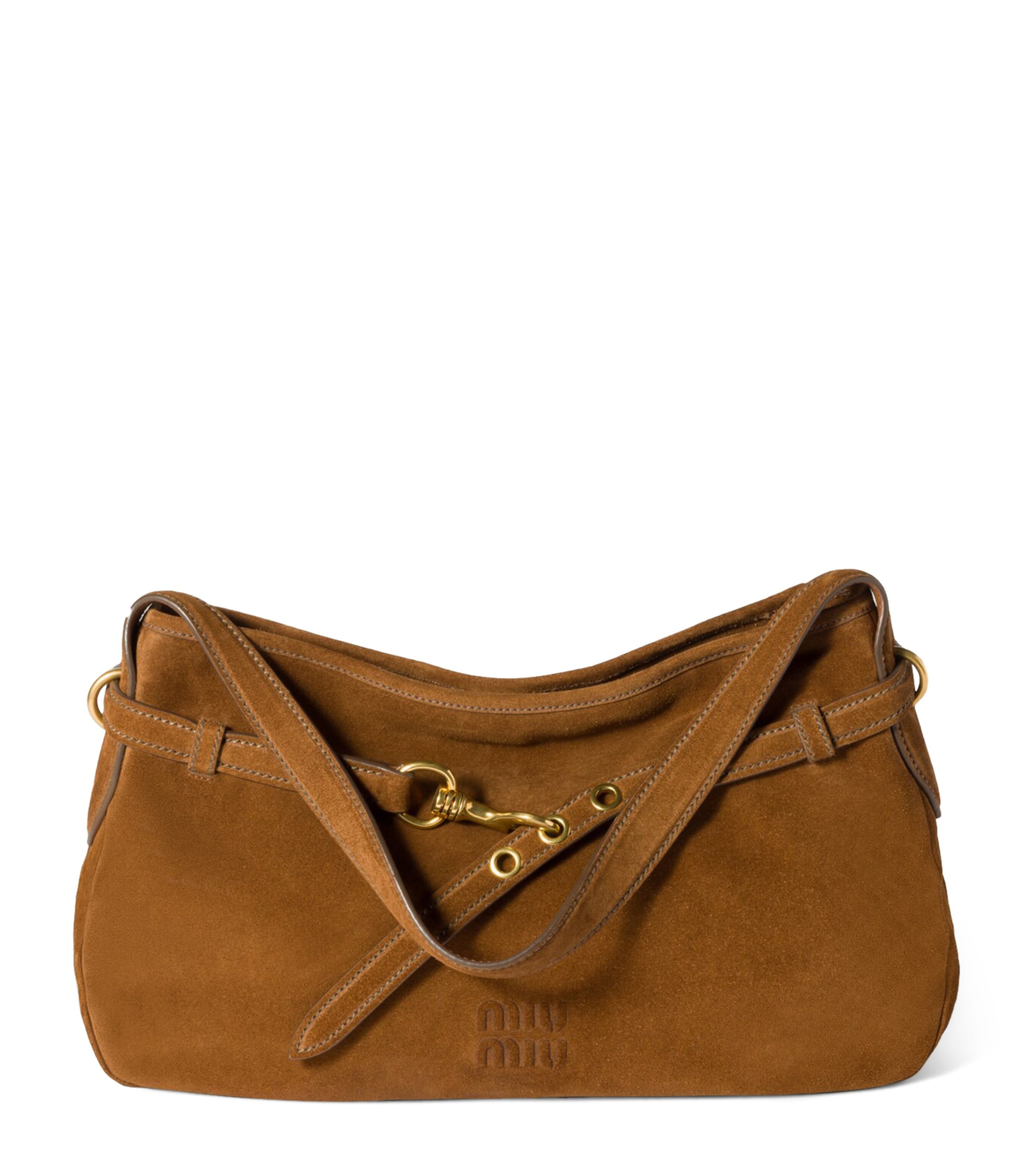 【MIUMIU】Aventure Shoulder Bag In Soft Nappa Miu Miu Suede Aventure Shoulder Bag | Harrods UK