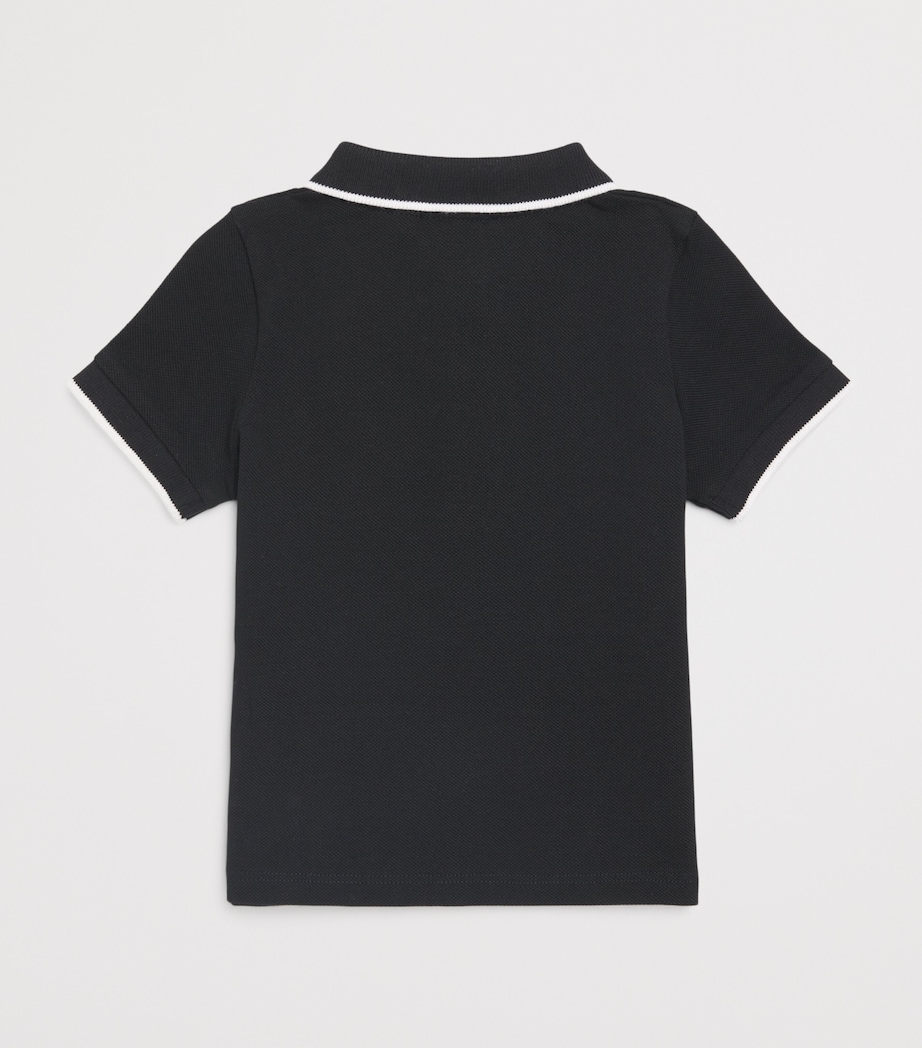 Cotton Logo Polo Shirt (3-36 Months) 09BBLACK Image 2