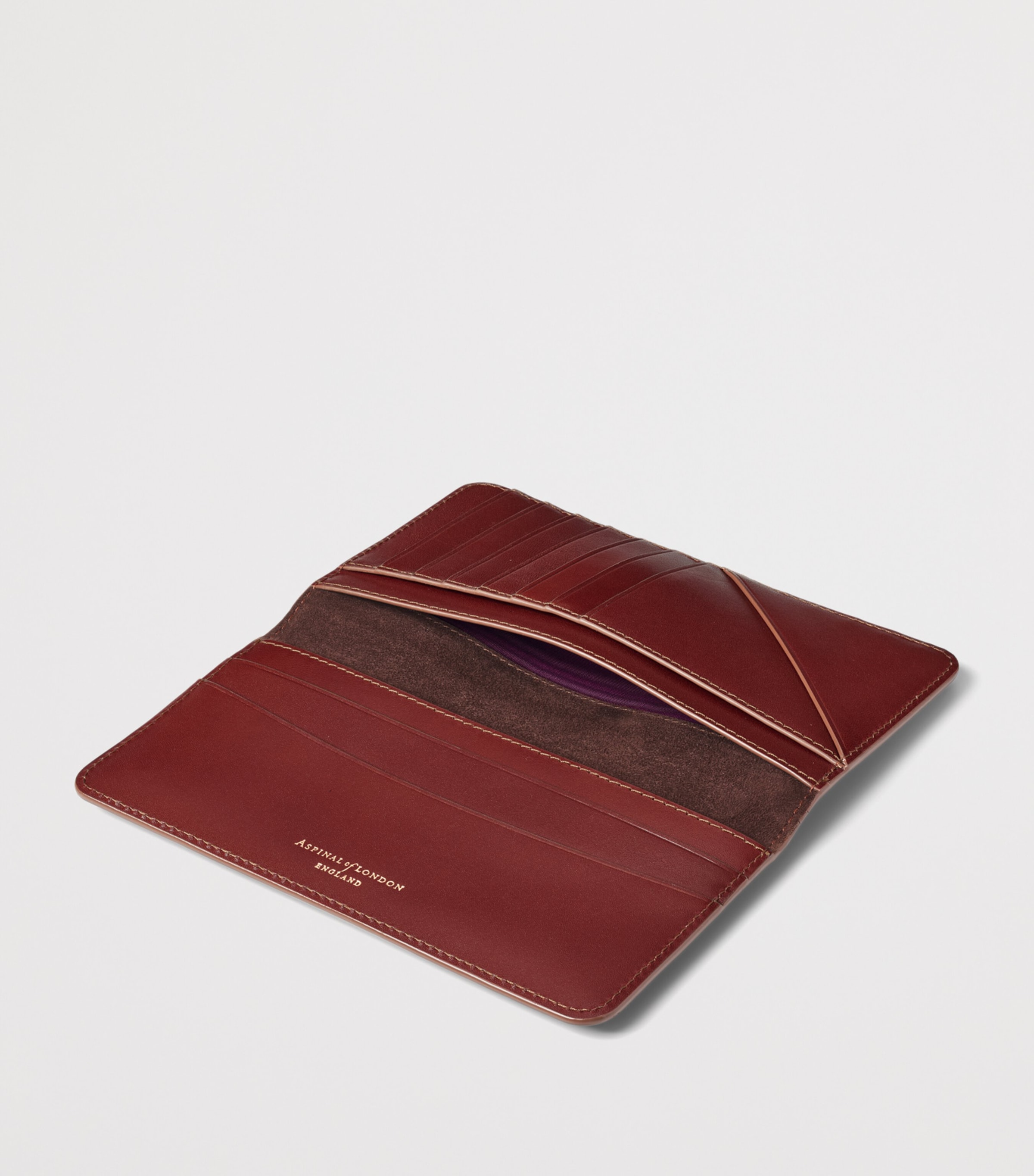Aspinal Of London Leather Long Wallet Black Image 4