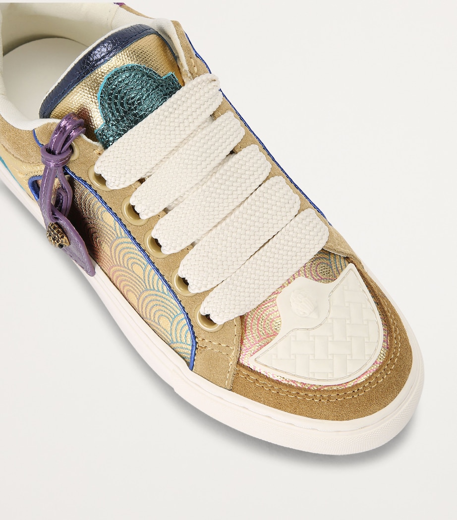 Kurt Geiger London Grey Southbank Tag Sneakers Harrods UK