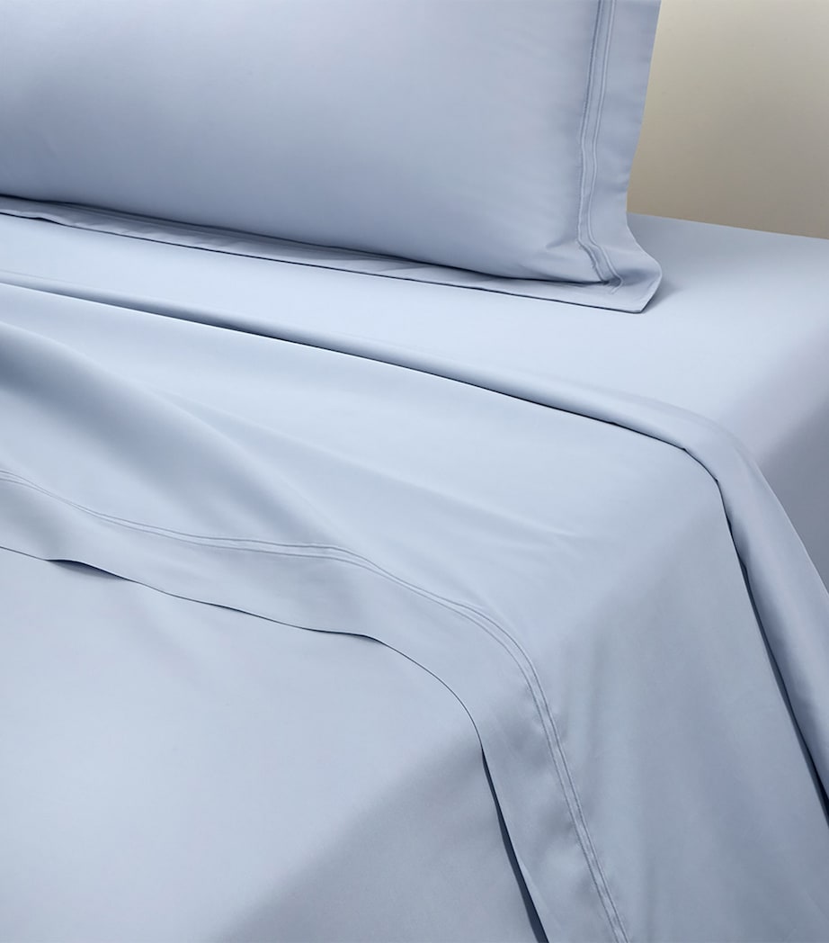 Triomphe Celeste Double Flat Sheet (240cm x 295cm) CELESTE Image 2