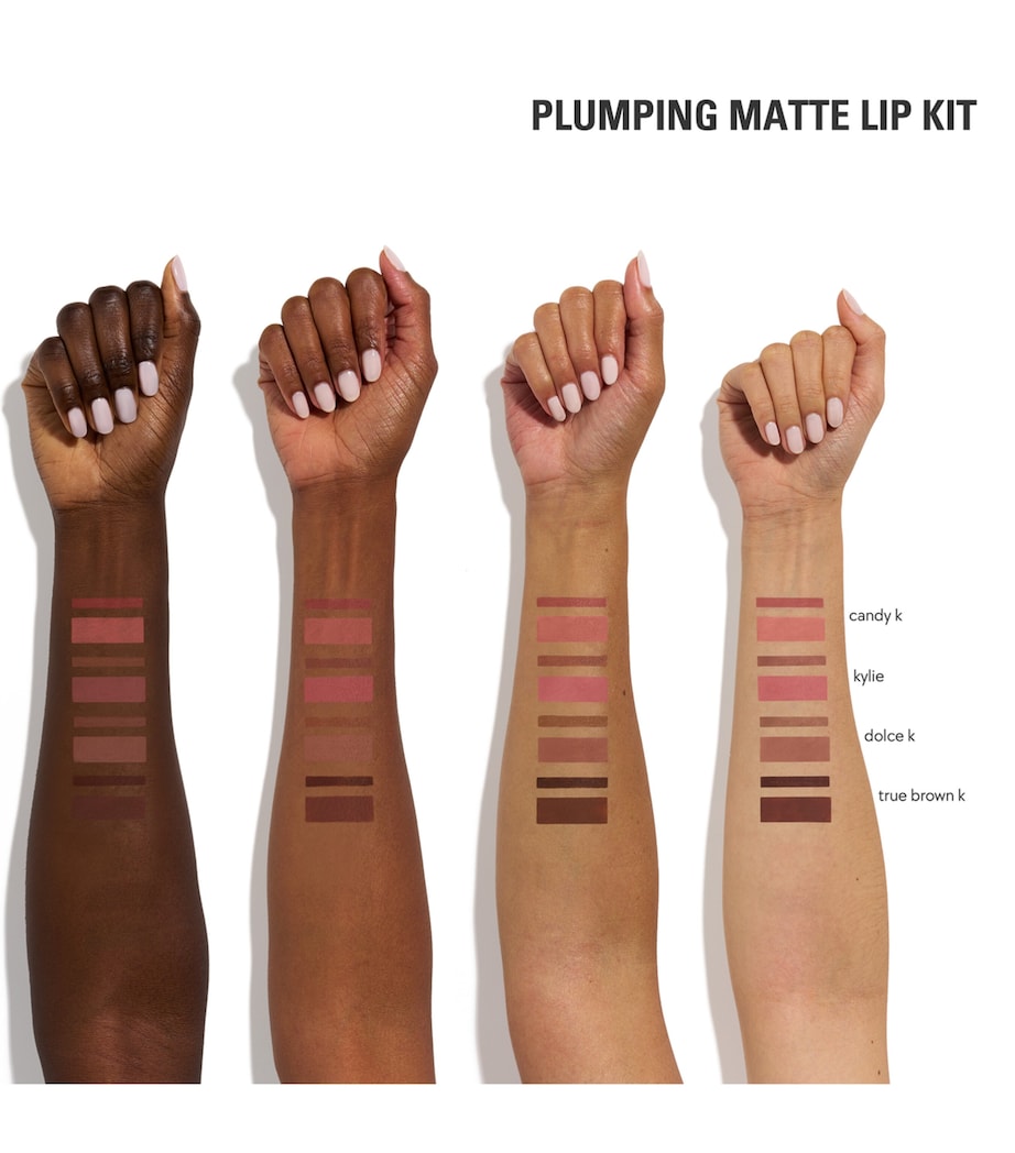Kylie Cosmetics Plumping Matte Lip Kit True Brown K Image 4