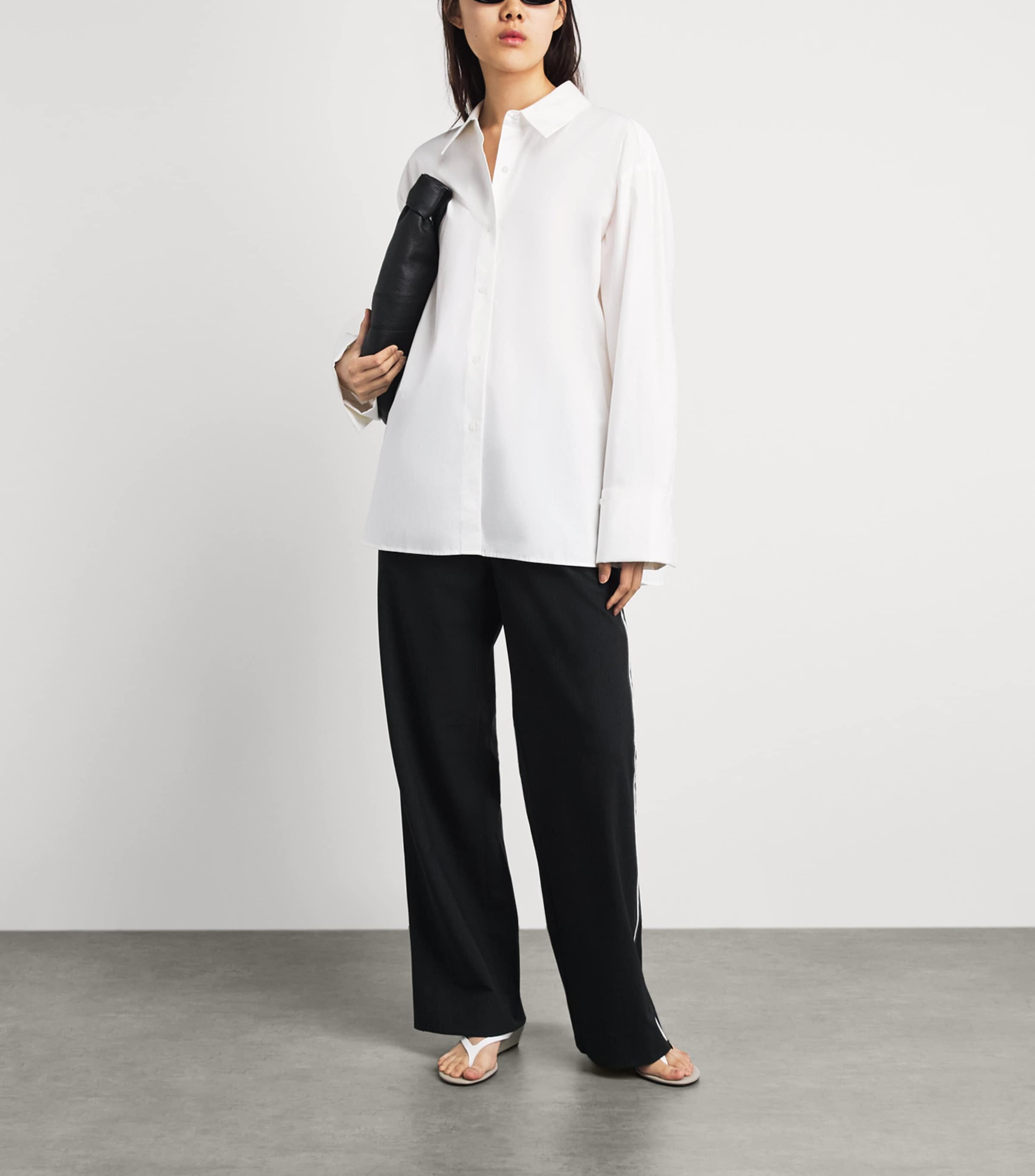 Herskind Womens Cotton Inga Oversized Shirt White Image 2