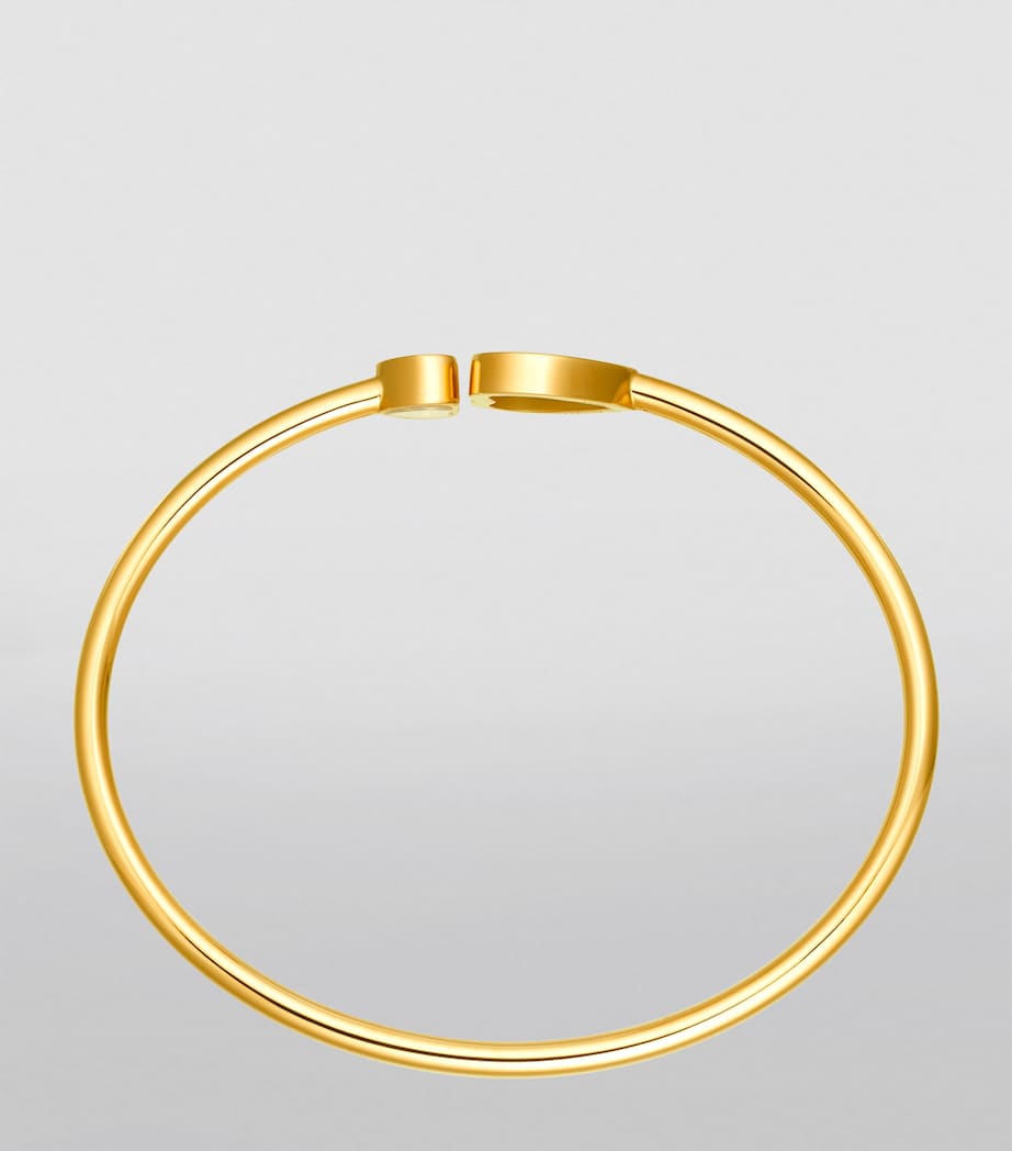 Yellow Gold and Diamond Happy Hearts Golden Hearts Bangle 18K YELLOW GOLD Image 3