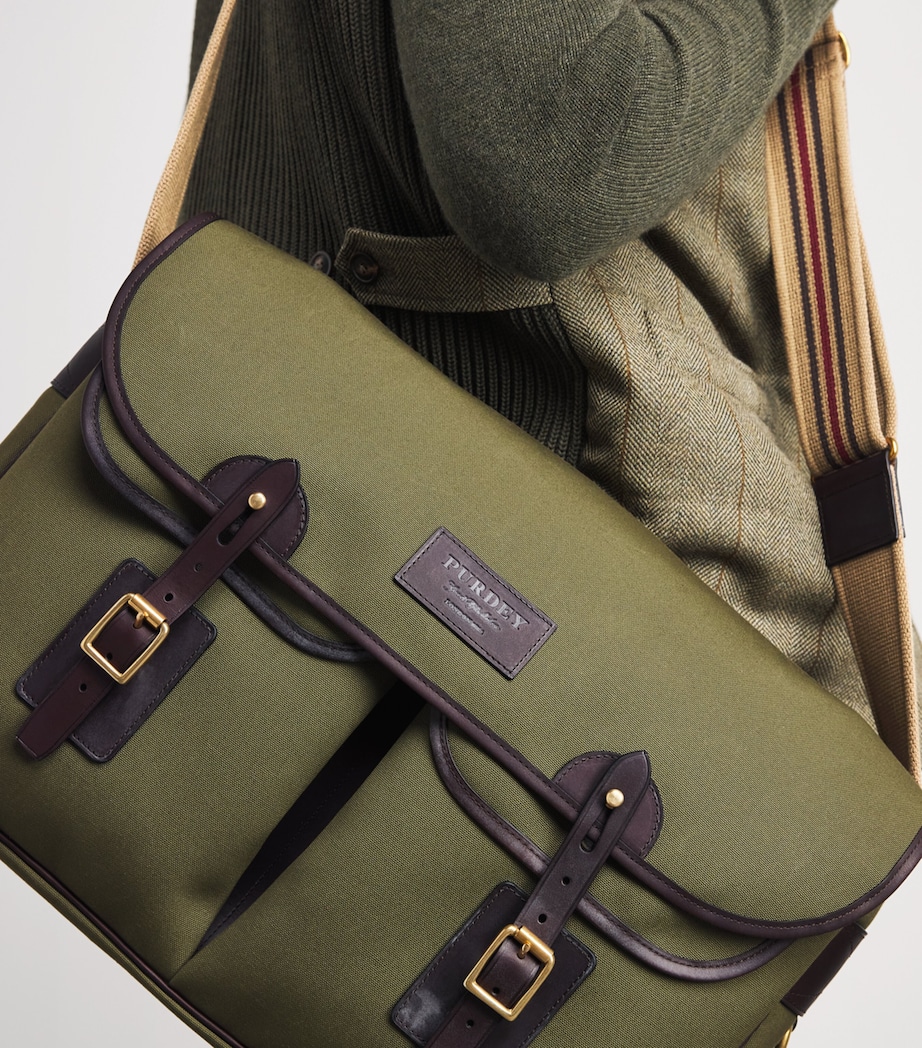 Purdey Canvas Field Game Cross-Body Bag Khk Image 4