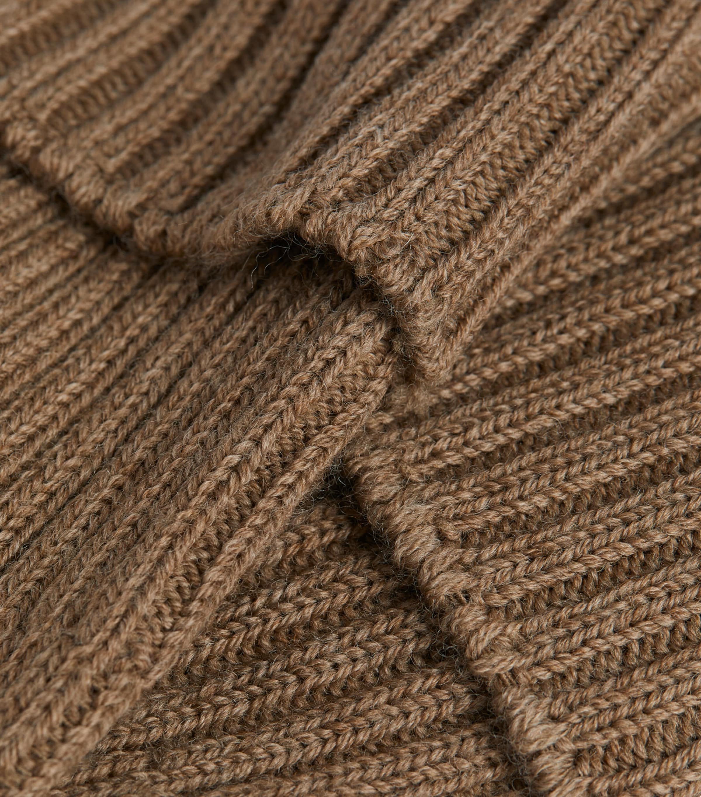Wool-Blend Ribbed Socks NUTMEG MEL Image 2